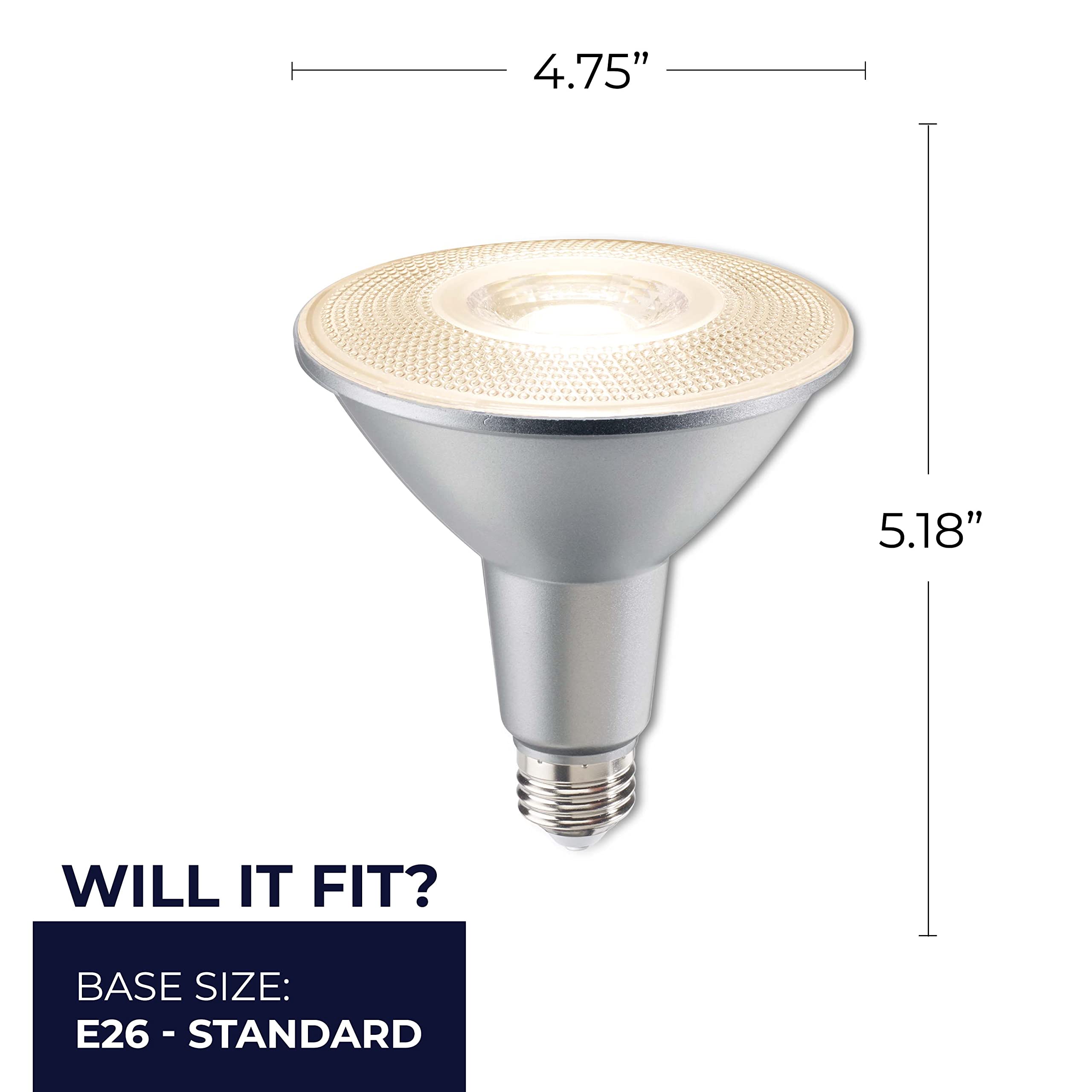 Bulbrite 15 Watt Dimmable Par38 Wet Rated 90 Cri Flood Led Light Bulb With Medium (E26) Base, 2700K Warm White Light, 1200 Lumen
