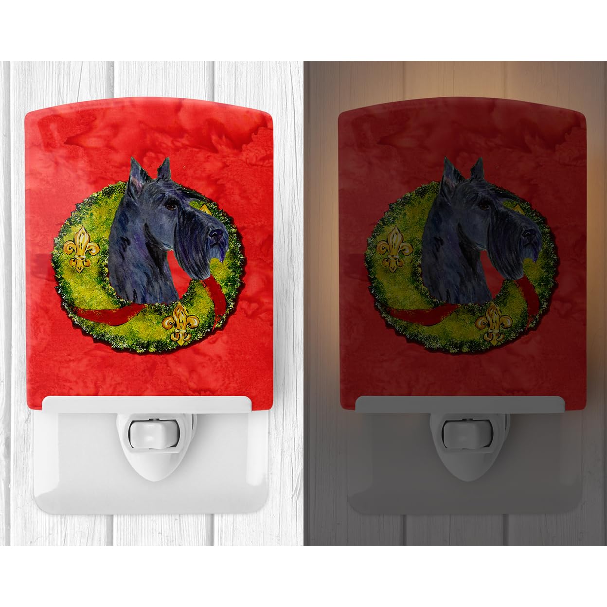 Carolines Treasures Ceramic Night Light, Scottish Terrier, UL-Certified, 6x4x3 inches, Model SS4216CNL, Ideal for Bedroom and Nursery