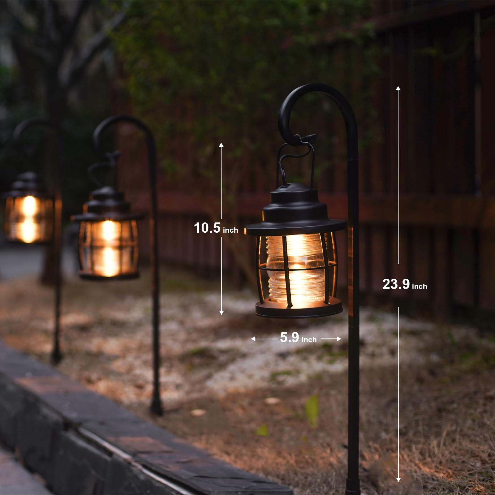 GOODSMANN Landscape Lighting 1PK Hanging Path Light, 1.1W LED, 32 Lumen, Warm White, Metal, 12V AC, Model 9920-4110