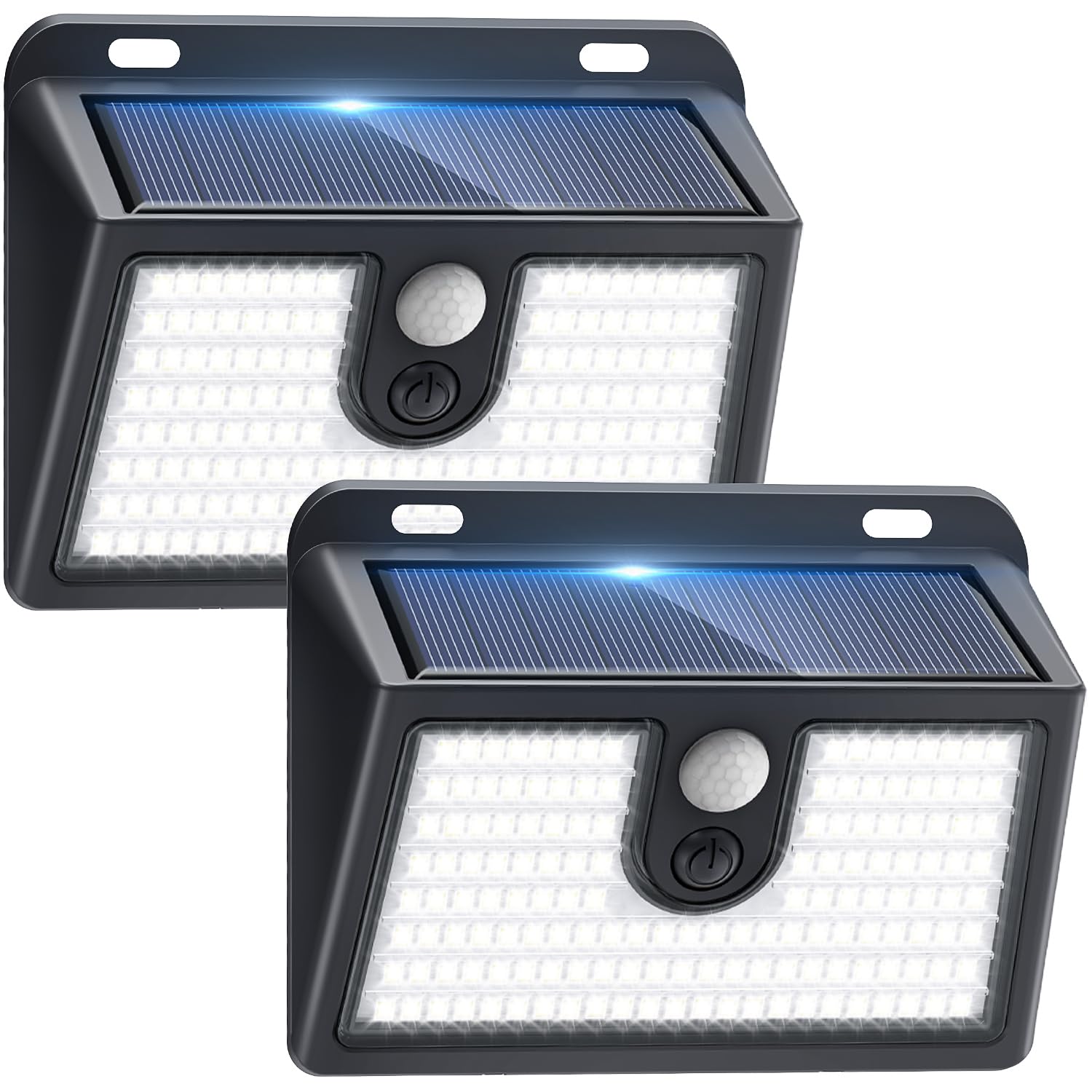 [2 Packs] Solar Motion Sensor Outdoor Lights, Super Bright Solar Lights Outdoor Waterproof, 3 Lighting Modes Security Wall Light