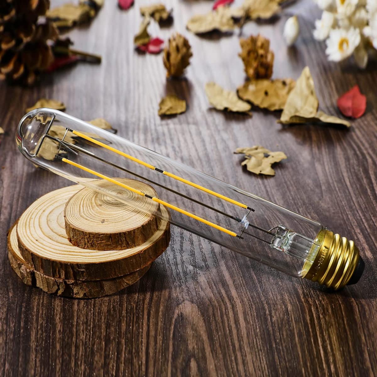 Xininsun T10 Led Bulb 6W Equal E26 Led Bulb 60 Watt Dimmable Neutral White 4000K E26 Edison Bulb Ac120V 600Lm Tubular Light Bulb