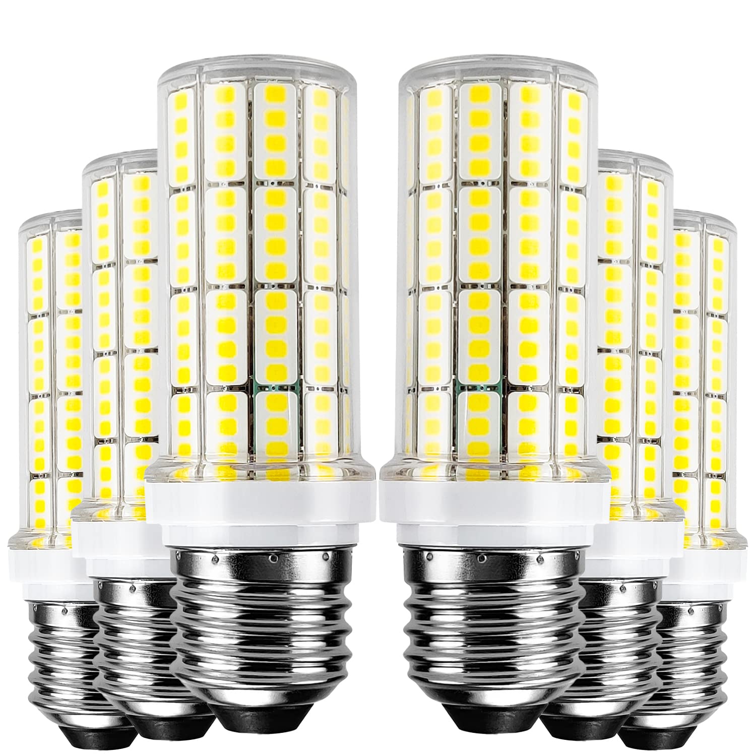 Led Light Bulb 6Pcs 200W Equivalent 2500 Lumen 5000K Cool Daylight White 20W Super Bright Led Bulb E26/E27 Base Waterproof Led C