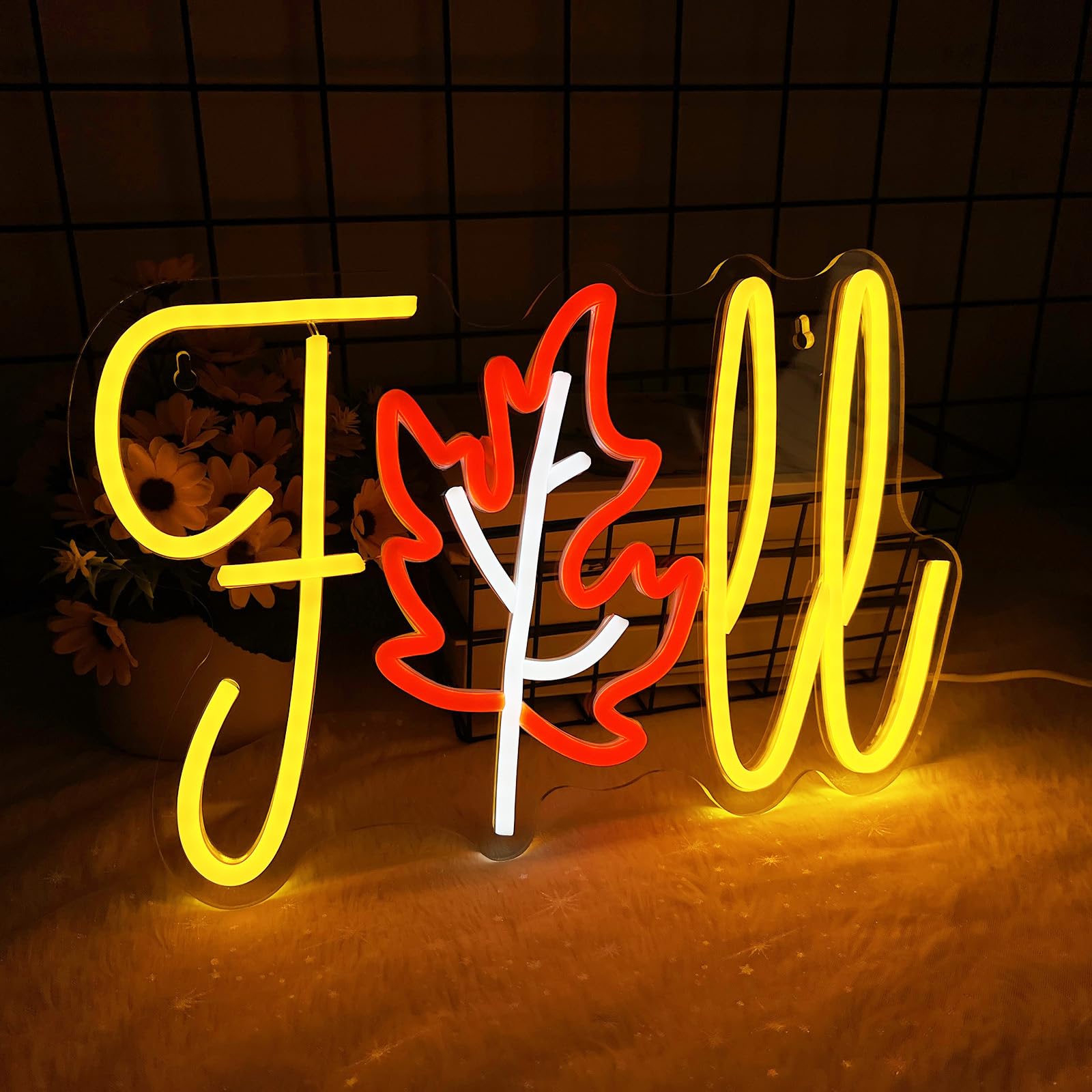 Thanksgiving Fall Neon Sign  Dimmable Autumn Maple Leaf Led Neon Sign For Wall Decor  Usb Powered Thanksgiving Neon Light For Home  Harvest Celebrate Party Holiday Gifts  13.8 ? 9.1 Inch