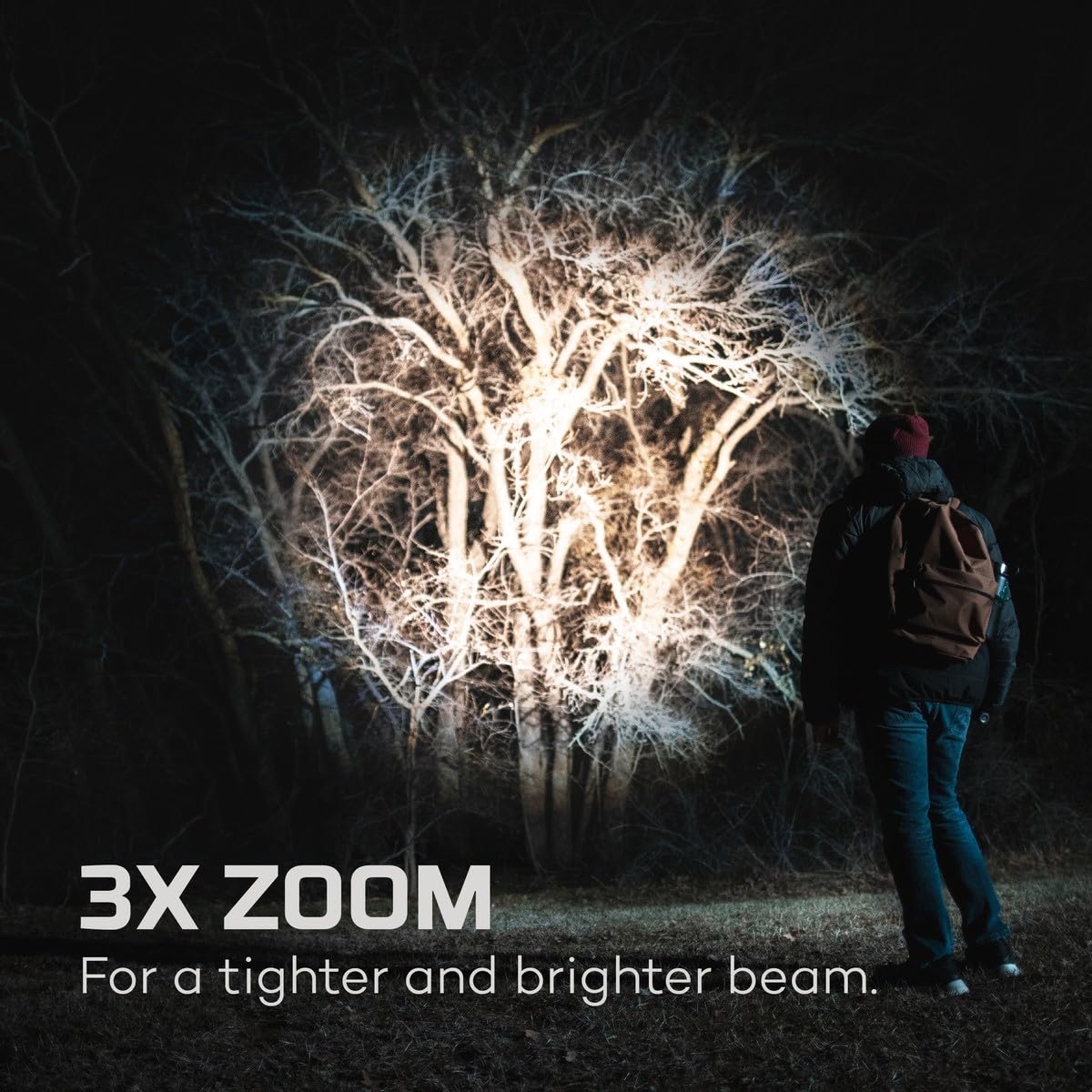 NEBO Davinci 5000 Flashlight | 5000 Lumens, 4 Modes, USB Charger | Storm Gray, Rechargeable, Waterproof, Model NEB-FLT-0022