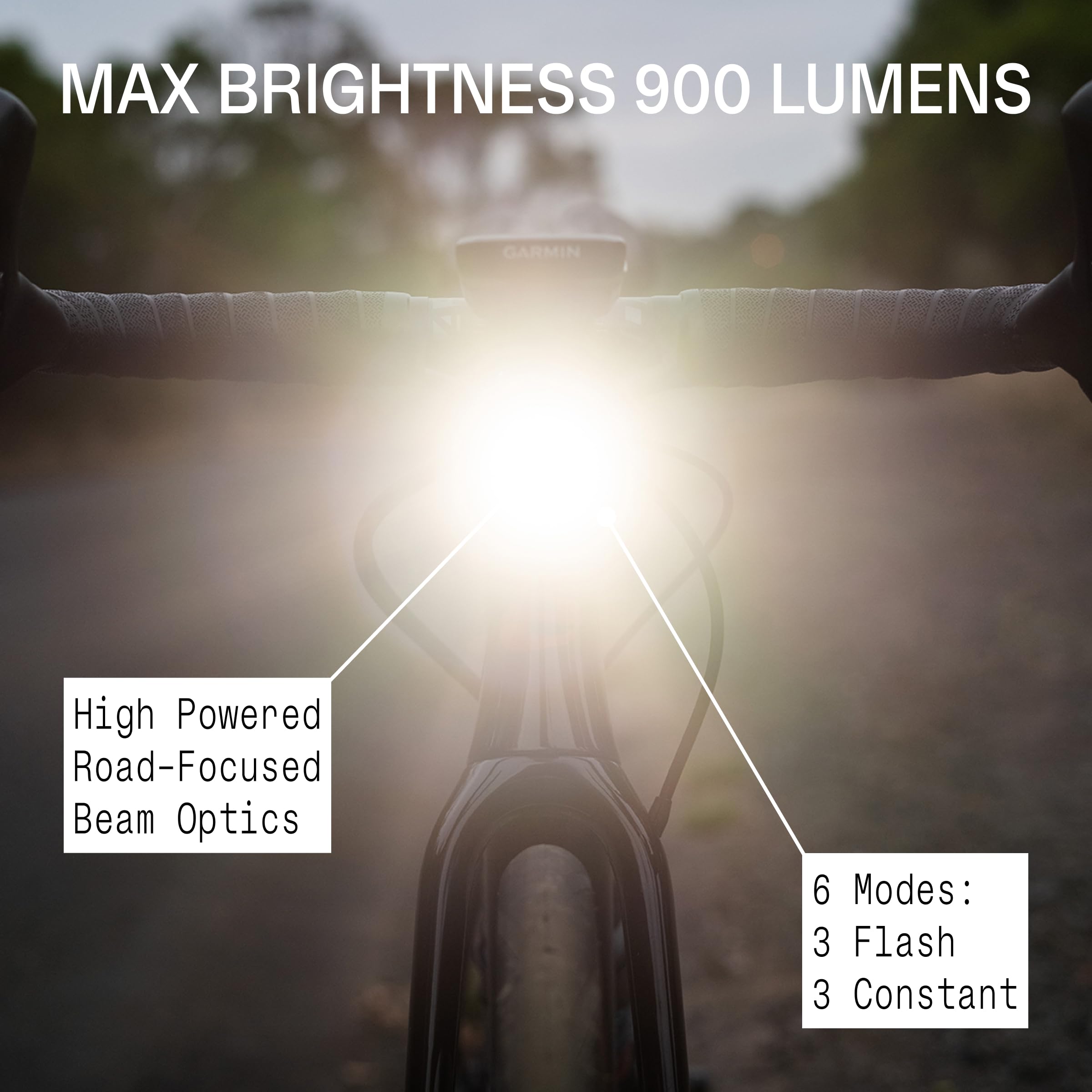 Knog Blinder 900 Bike Light - 900 Lumen Bicycle Light with Compact CNC Design, 6 Modes, USB-C Rechargeable, IP67 Waterproof, LED