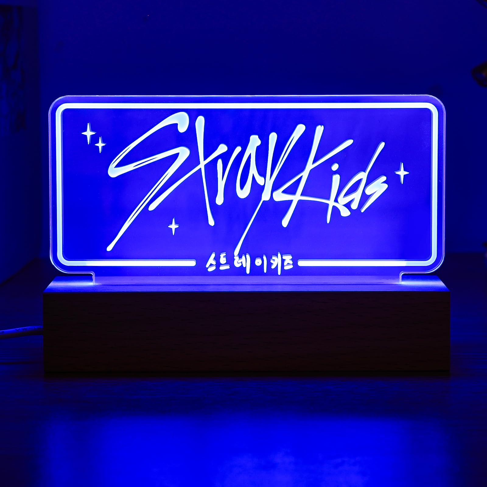 X9H8N9 Kpop Stray Kids Led Night Light 7 Colors Adjustable Nightlight Straykids Merch Bedside Lamps For Skz'S Stay Fans Gifts