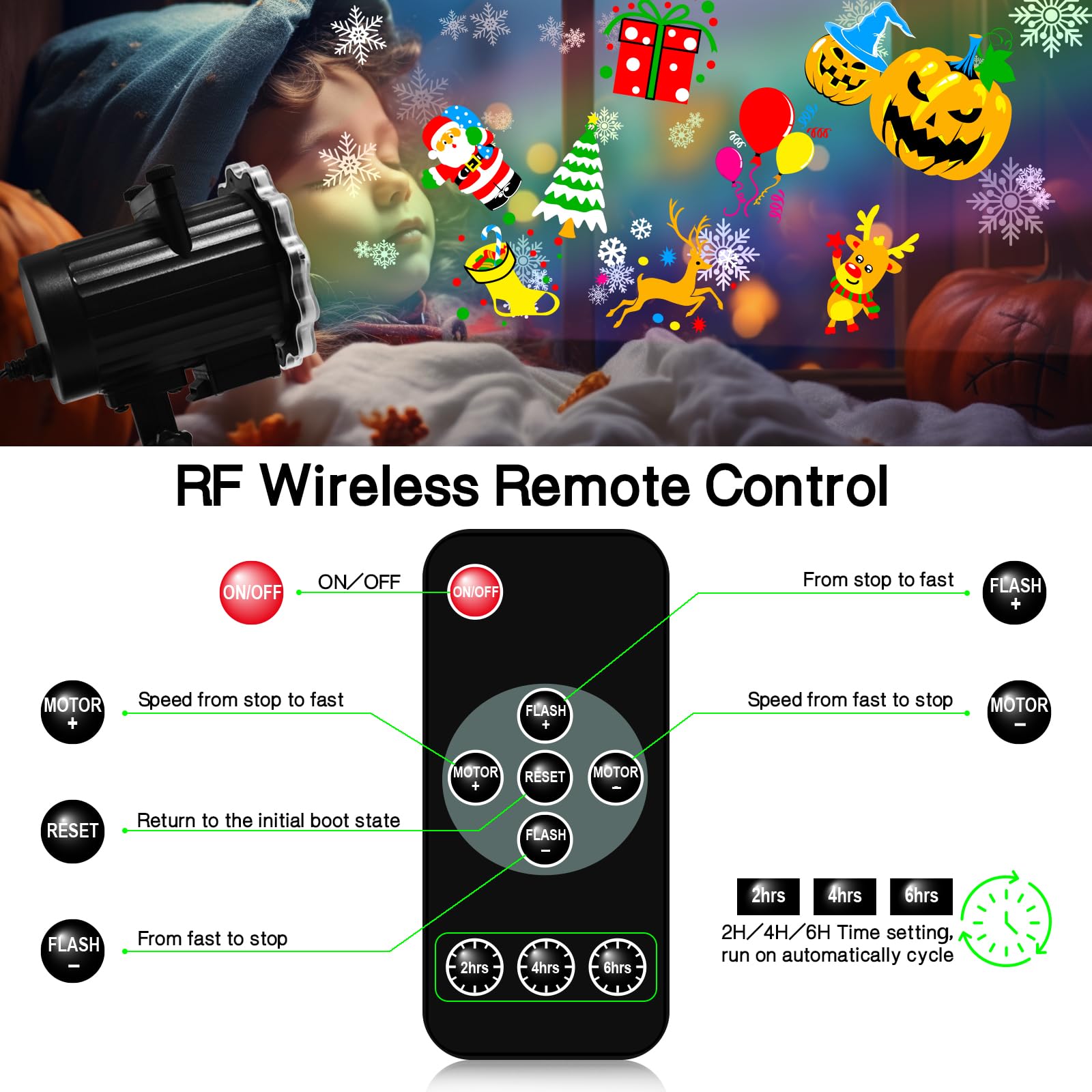 Christmas Decoration Mossndar Christmas Projector Light Outdoor 64 Hd Patterns Holiday Projector Light With Remote Control Waterproof Landscape Lamp Projector For Garden Patio Party New Year Xmas Gift