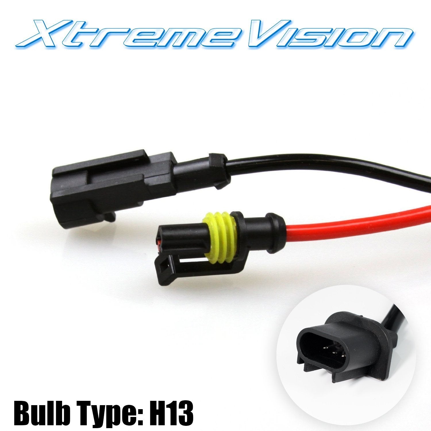 XtremeVision HID Xenon Replacement Bulbs - H13 / 9008 - 3000K Golden Yellow - 1 Pair