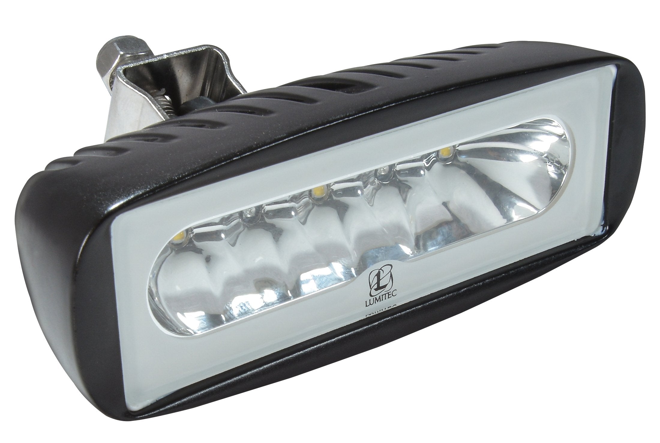 Lumitec Caprera2 101218, Led Flood Light, Bracket Mount, Black Housing, White Dimming And Red Dimming