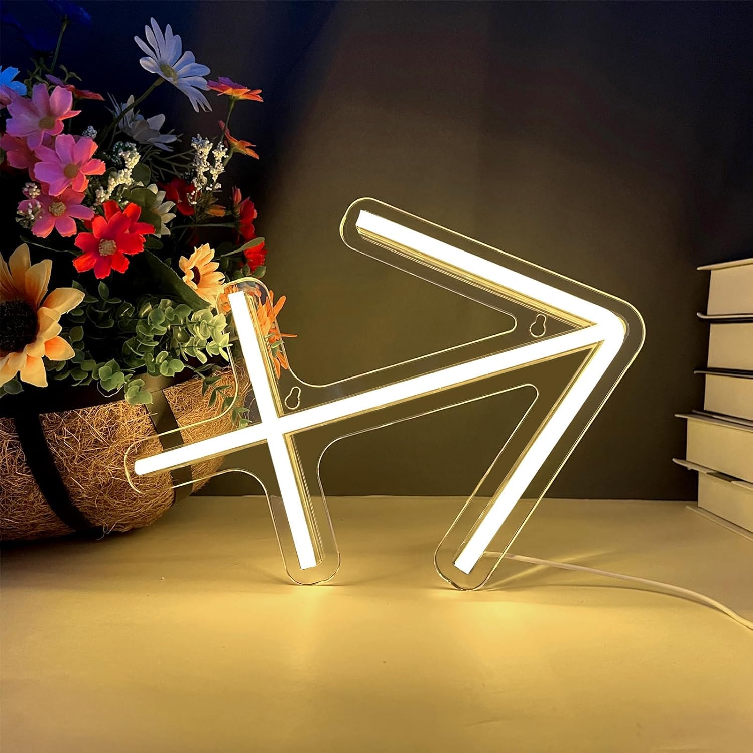 BerniceKelly LED Neon Sign, Sagittarius Horoscope Decor, 11Lin x 1Win, Acrylic, Model XZ2400, Spiritual Wall Art for Kids Room