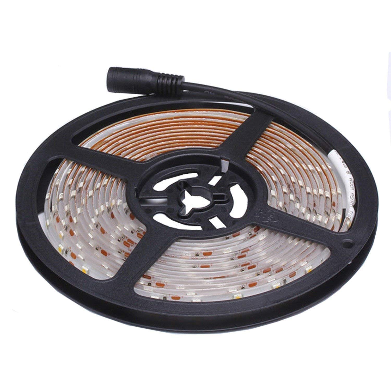 XINKAITE Waterproof LED Strip Lights 16.4 Ft 300 LEDs Flexible Tape Lighting for Boats, Bathroom, Mirror, Outdoor - Orange
