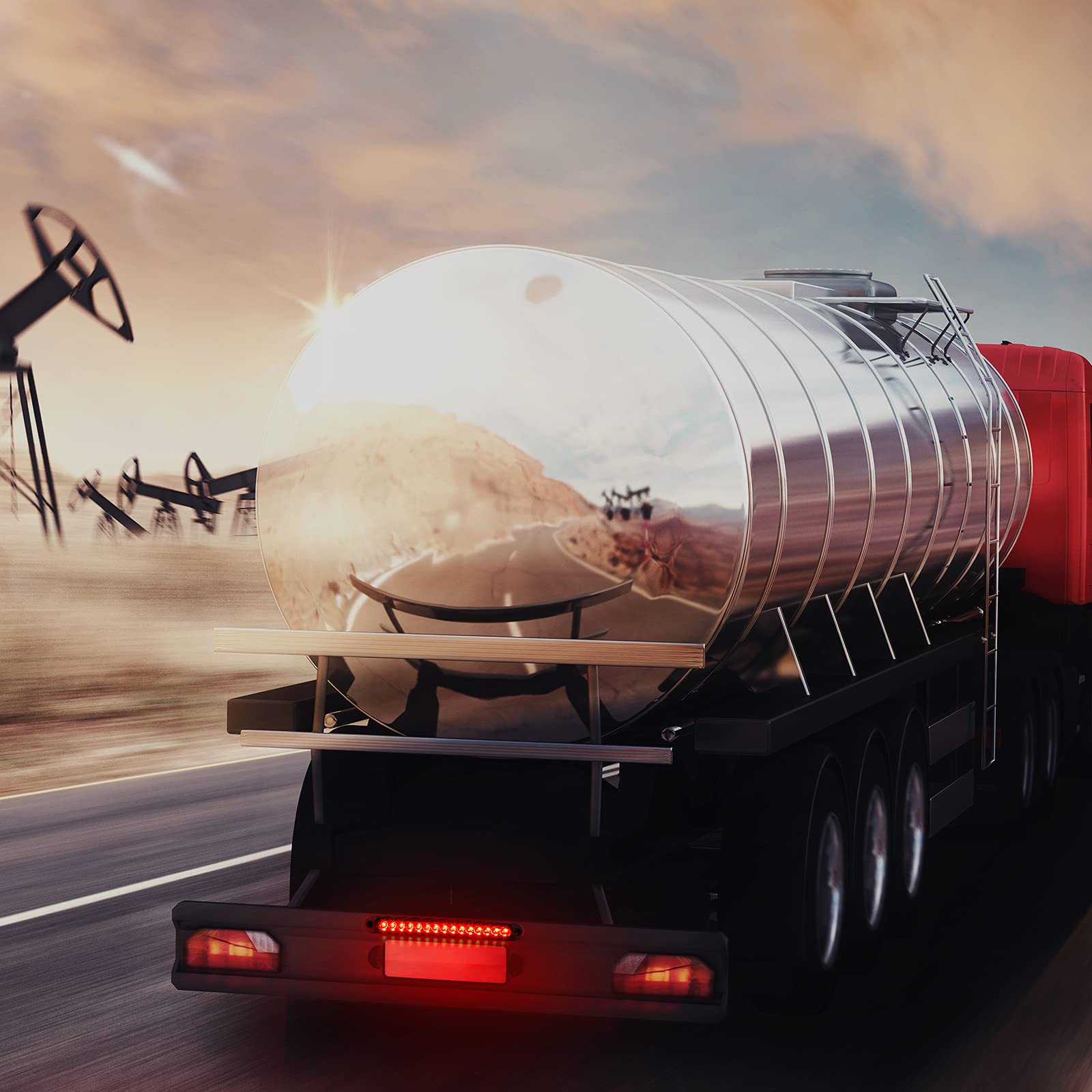 Frienda 4 Pieces 10 Inch 15 LED Tail Light Bar Trailer Light Stop LED Trailer Brake Waterproof Clearance Bar for Truck