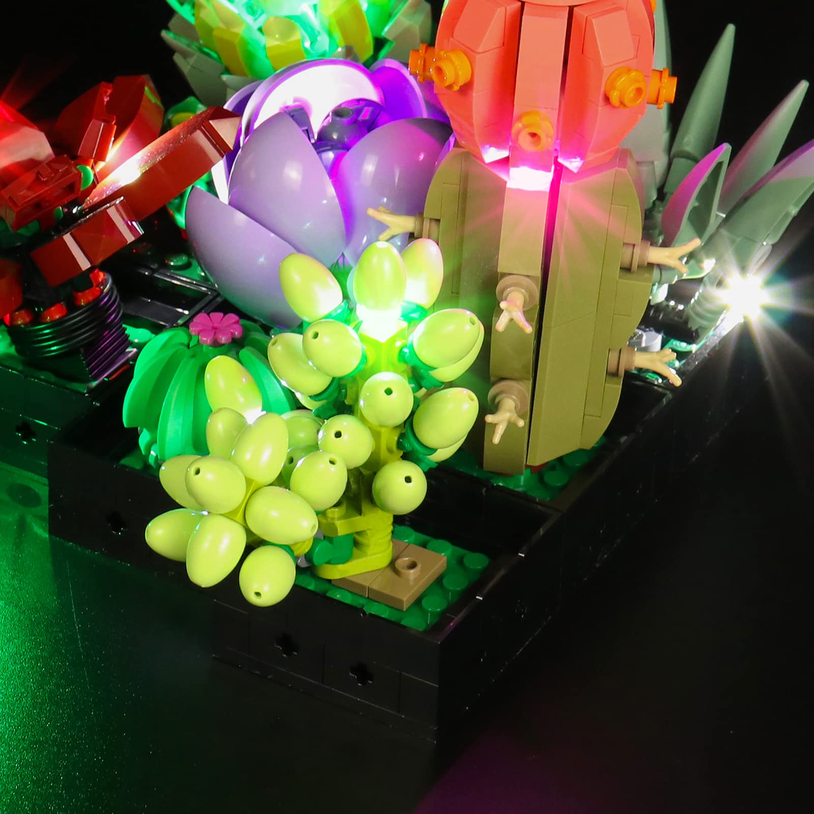 Led Light Kit For Lego Succulents 10309 Plant Decor Building Set; Decoration Lights Build A Succulents Display Piece For The Hom