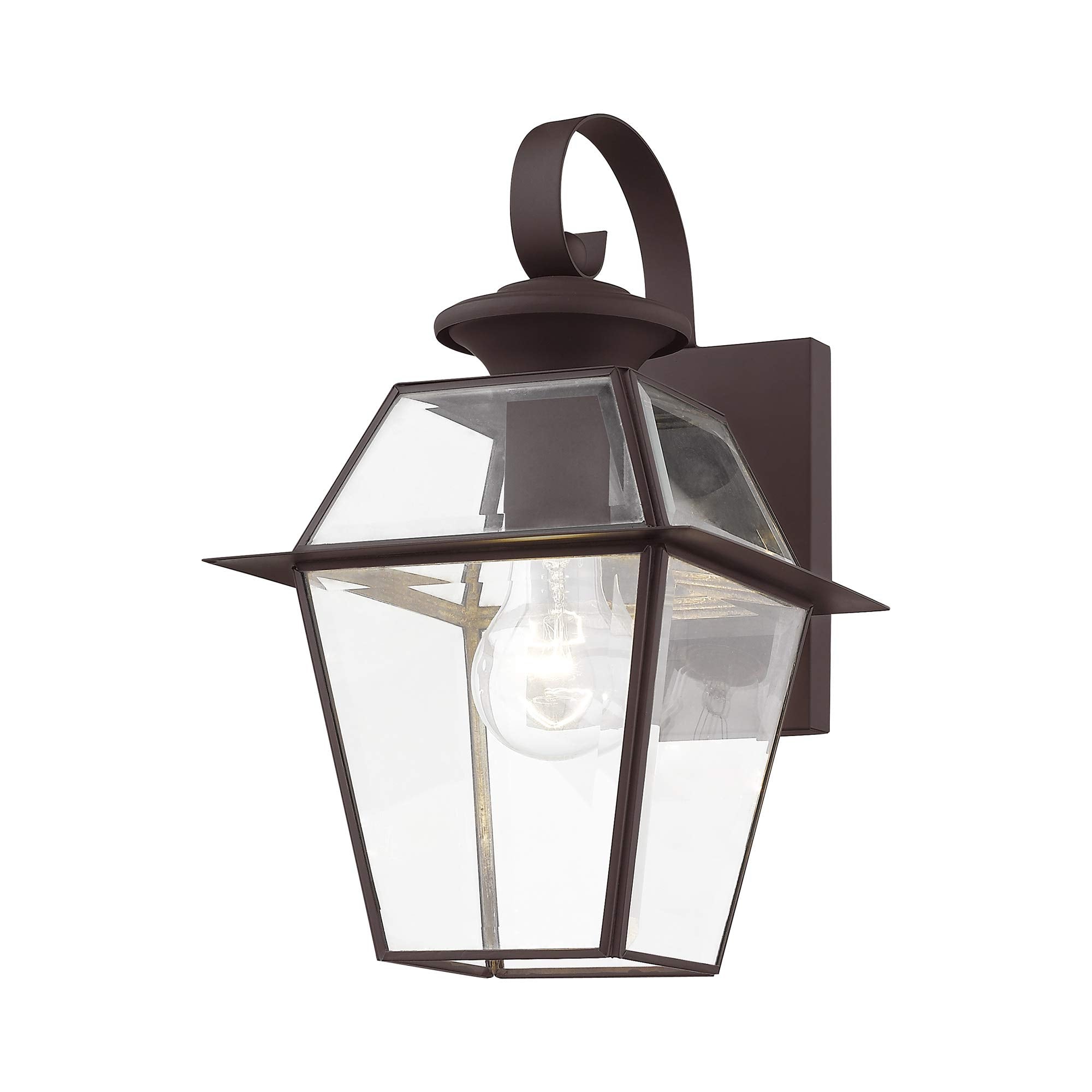 Livex Lighting 2181-07 Westover 1-Light Outdoor Wall Lantern, Bronze