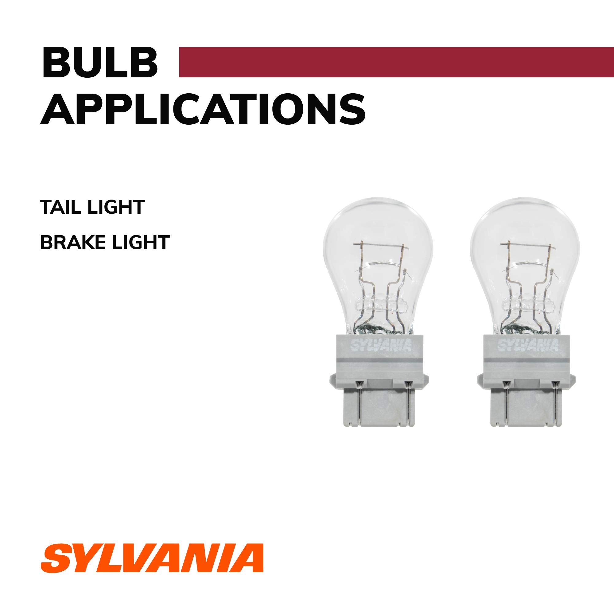 SYLVANIA 4057 Long Life Miniature Bulbs, Ideal for DRL and Reverse Lights, 2 Count, Glass/Tungsten