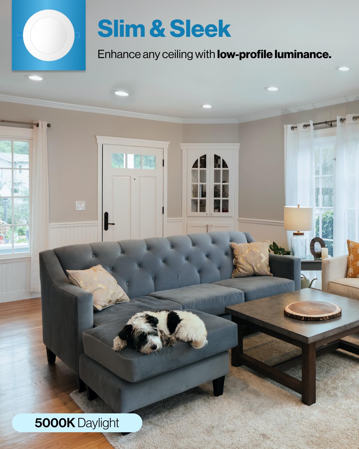 Sunco 24 Pack 4 Inch Led Recessed Lights, Slim Canless Ceiling Lighting, 650 Lm, 10W (60W Equivalent), 5000K Daylight, Dimmable,