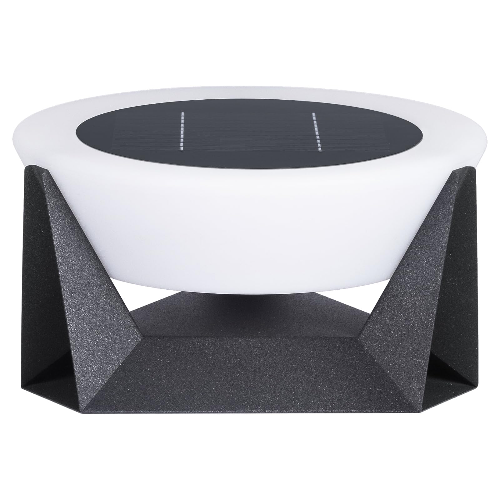 Mvbt Solar Post Lights, 11'' Outdoor Column Light Modern Pillar Lamp Fixture Cap Lantern Waterproof 3000K Led Lighting For Outsi