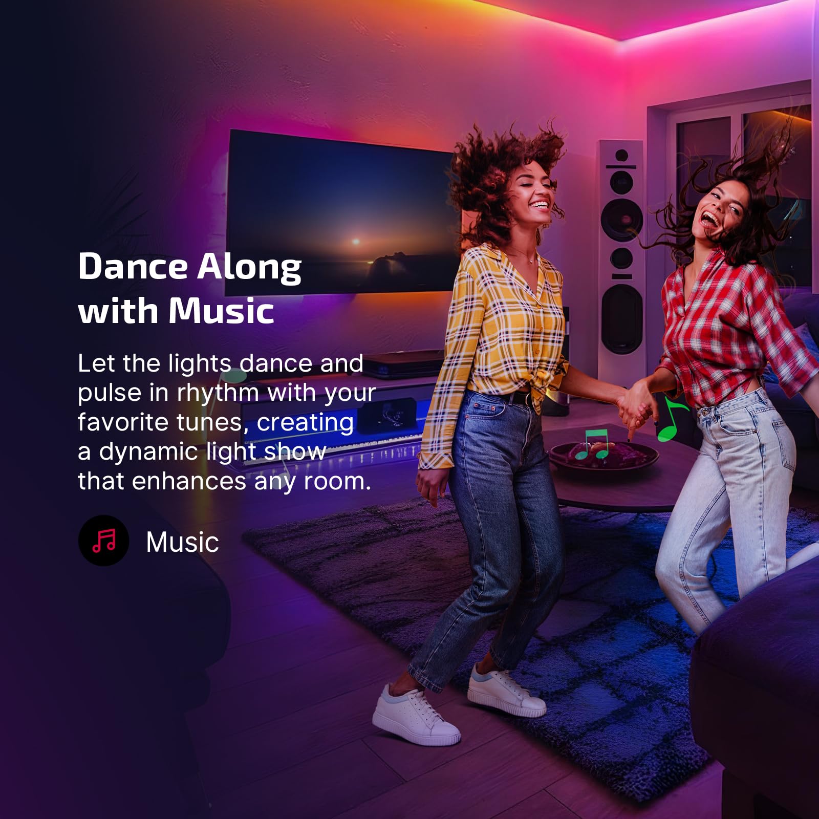 Olight Ostrip Smart Led Strip Lights With App Control, Music Sync, Color Changing, Rgbic Lighting For Bedroom, Room, Tv, Party O