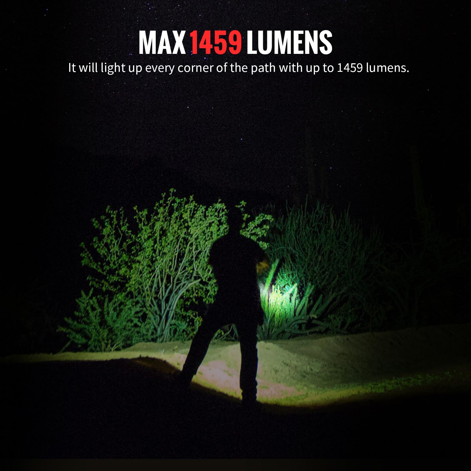 ThruNite Archer Pro S EDC Flashlight - 1459 Lumens, USB-C Rechargeable, Pocket Size, Black