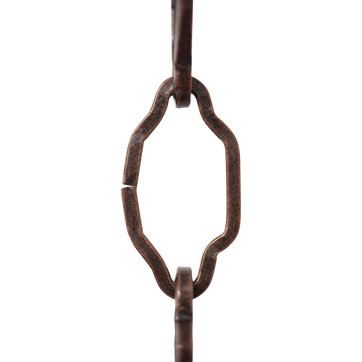 RCH Hardware CH-S57-30-AC-3 | 12 Gauge Decorative Solid Steel Motif Link Fixture Chain | 3 Foot Increments |Antique Copper Finis