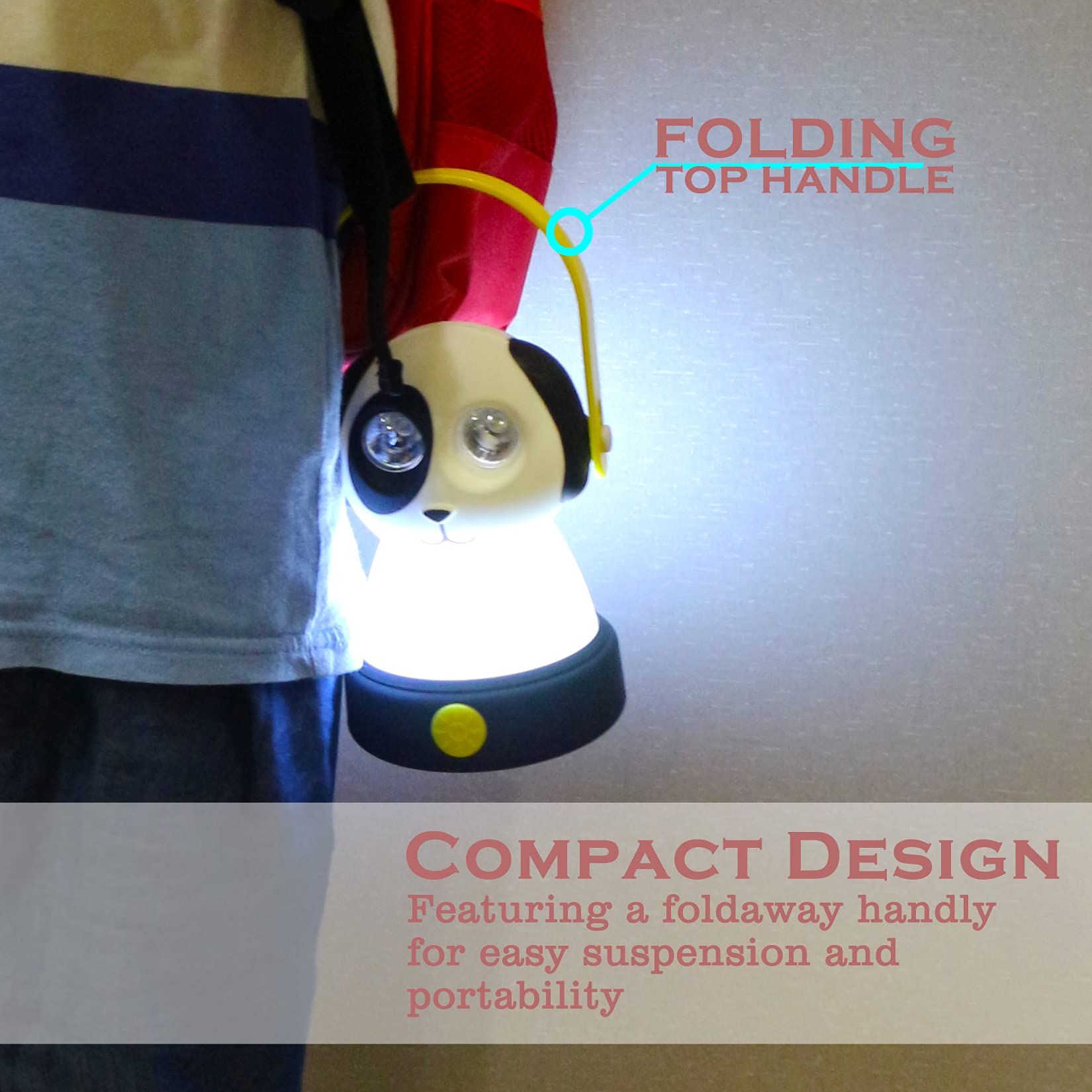 FANT.LUX LED Camping Lantern & Headlamp Set for Kids, Lightweight Battery Powered Night Light, Model NBOWL-001, Owl Design