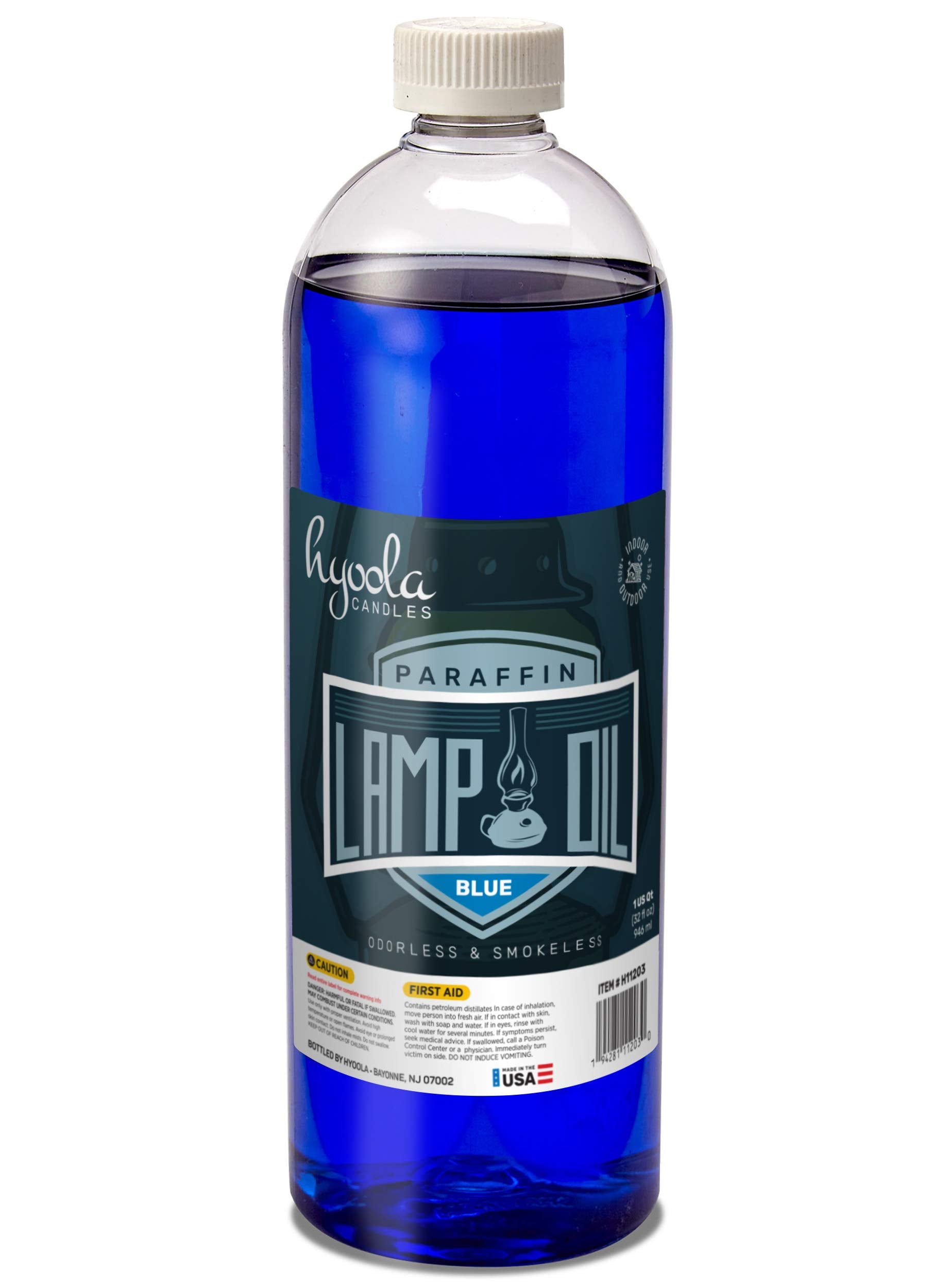 Hyoola Candles Liquid Paraffin Lamp Oil - Green Smokeless, Odorless, Ultra Clean Burning Fuel for Indoor and Outdoor Use - Highest Purity Available - 32oz