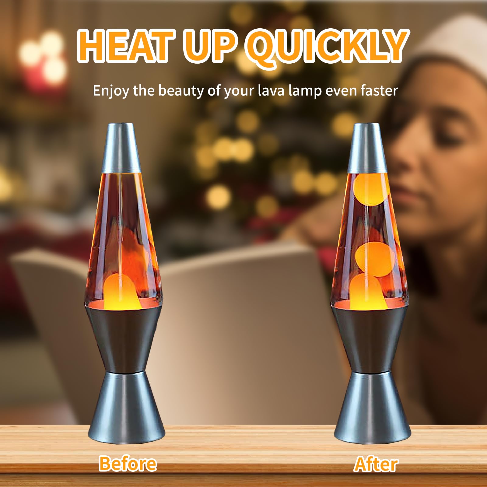 Hinuaxbulb 6 Pack Lava Lamp Bulbs 25 Watt 120V S11 Replacement Light Bulb E17 Standard Base For Glitter Lamps Refrigerator Micro