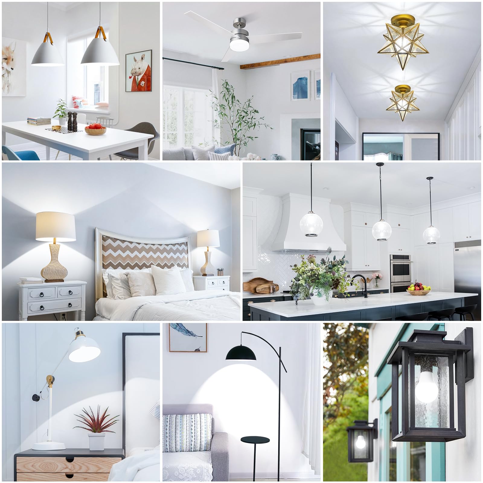 Maylaywood A19 Led Light Bulbs, 60 Watt Equivalent Led Bulb, Daylight White 5000K, 850Lm, E26 Base, Non-Dimmable, 9W Bright White Led Bulbs, 36-Pack