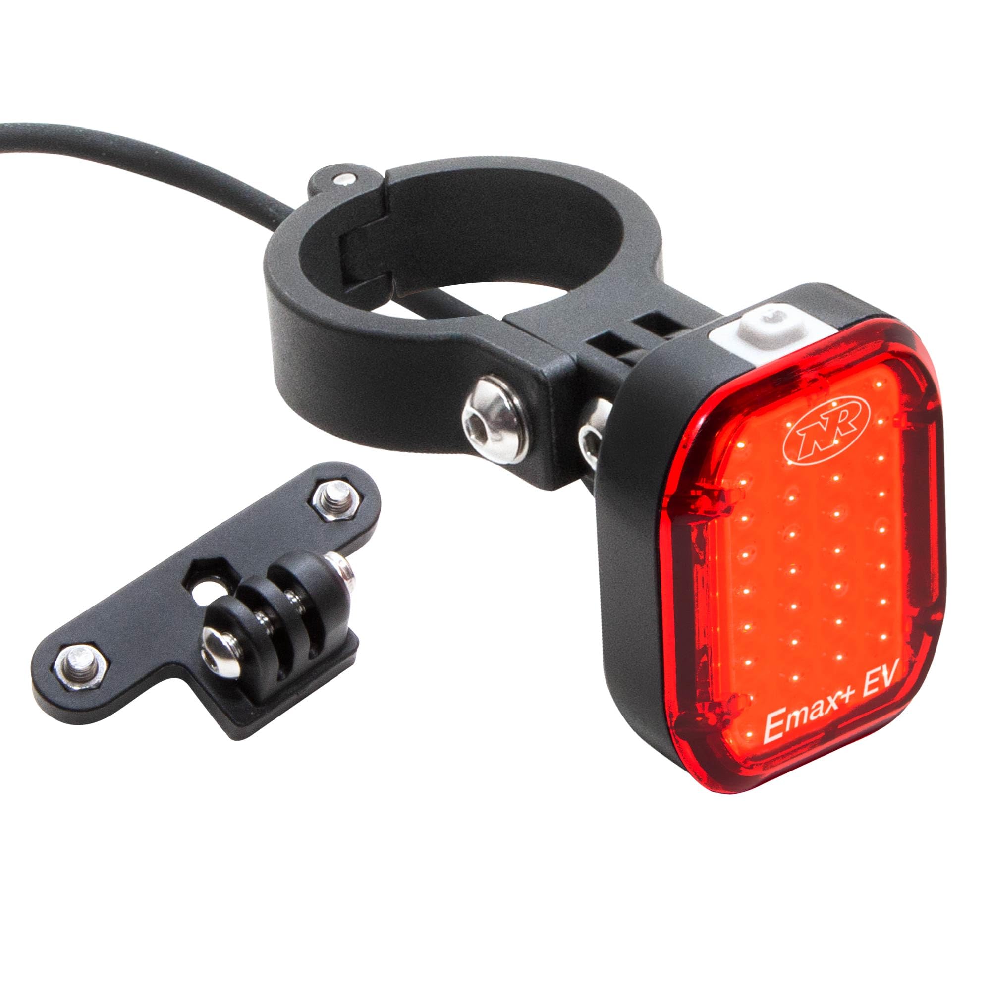NiteRider Emax+ 150 E-Bike Taillight - 150 Lumen Rear Electric Bike Light, 6 Modes Flash/Steady, Hardwired to Battery (6V-80V), 