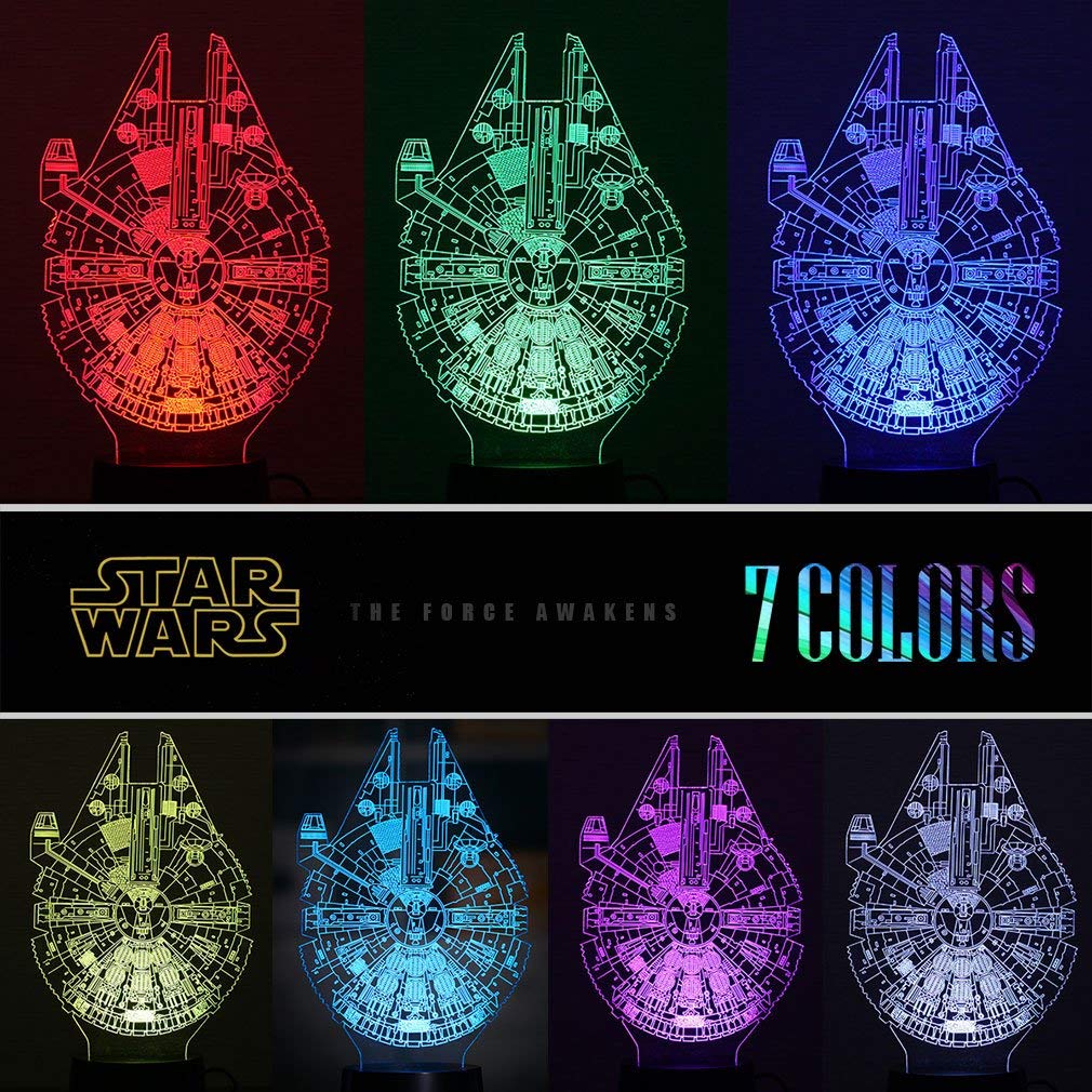 Manco 3D Night Light - 16 Colors, Acrylic, Multicolor - Perfect Birthday Gift for Fans