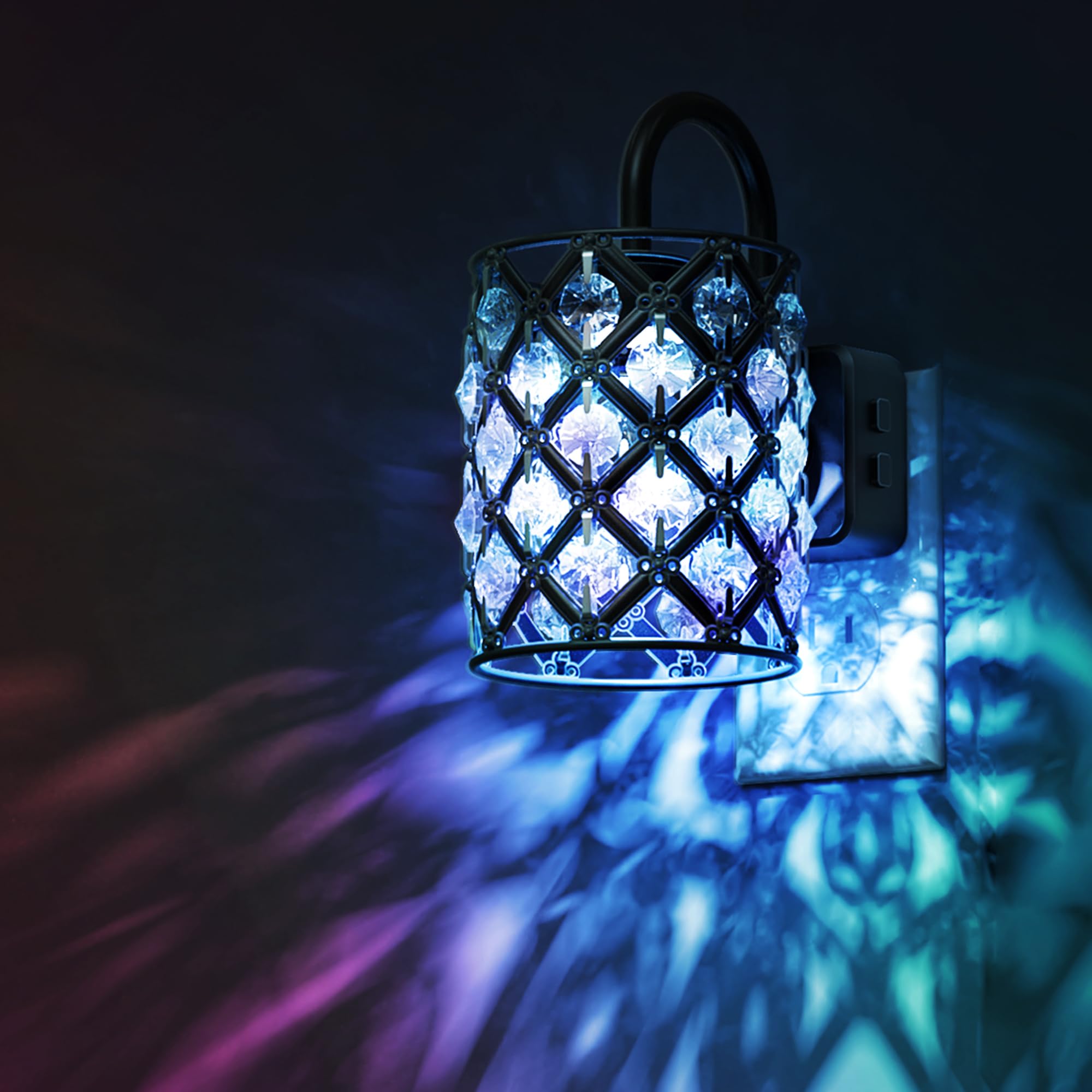 L LOHAS LED Night Light,Plug in Night Light with Dusk to Dawn Sensor,Adjustable Brightness, RGB Color Changing nightlight for Ch