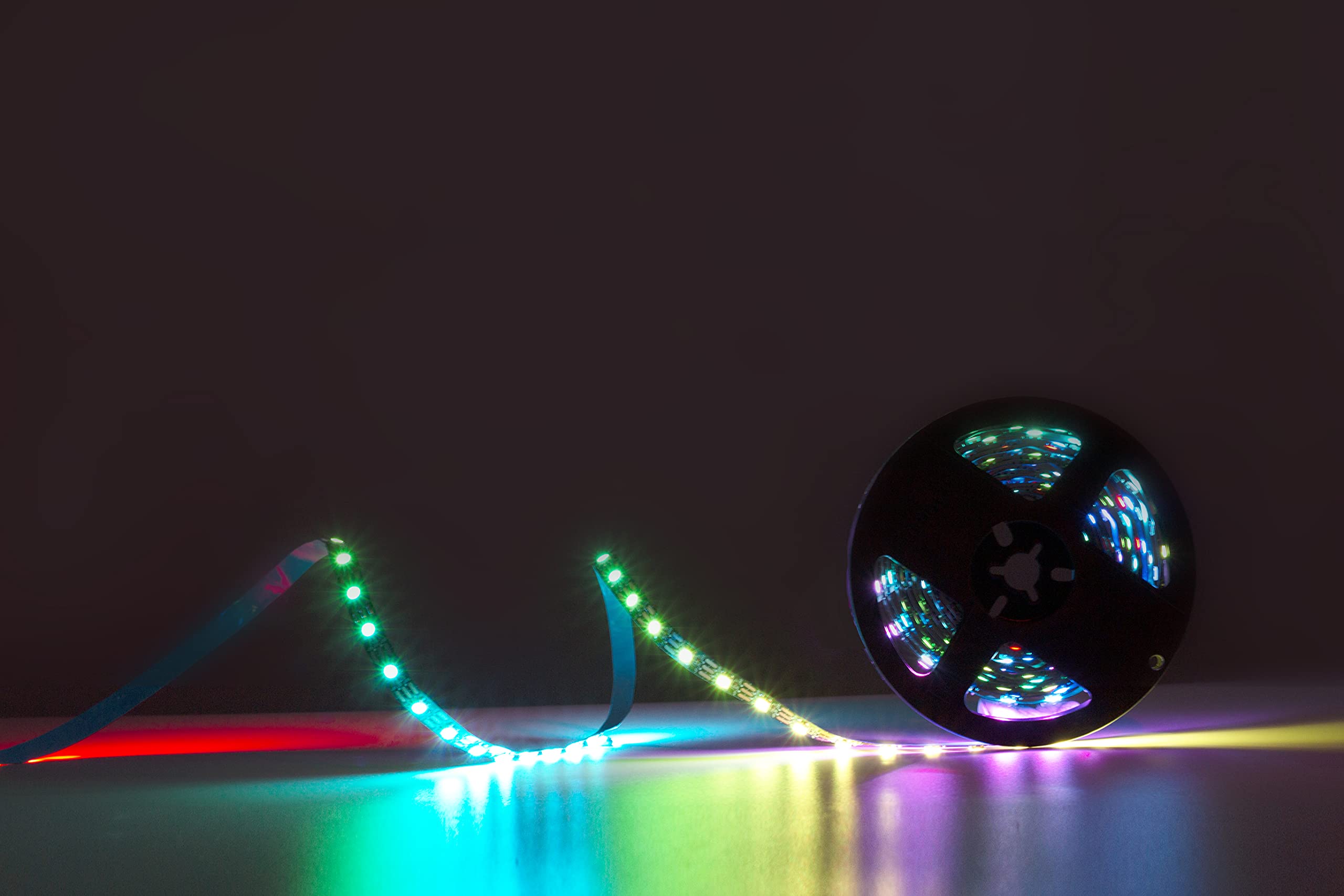 Svfishkk Ws2812B Led Strip Smd 5050 Individual Addressable 60Pixels/M 300Pixels Rgb Pixel Strip Full Color Led Strip Non-Waterproof Dc5V (16.4Ft 300Led Ip30, Black Pcb)