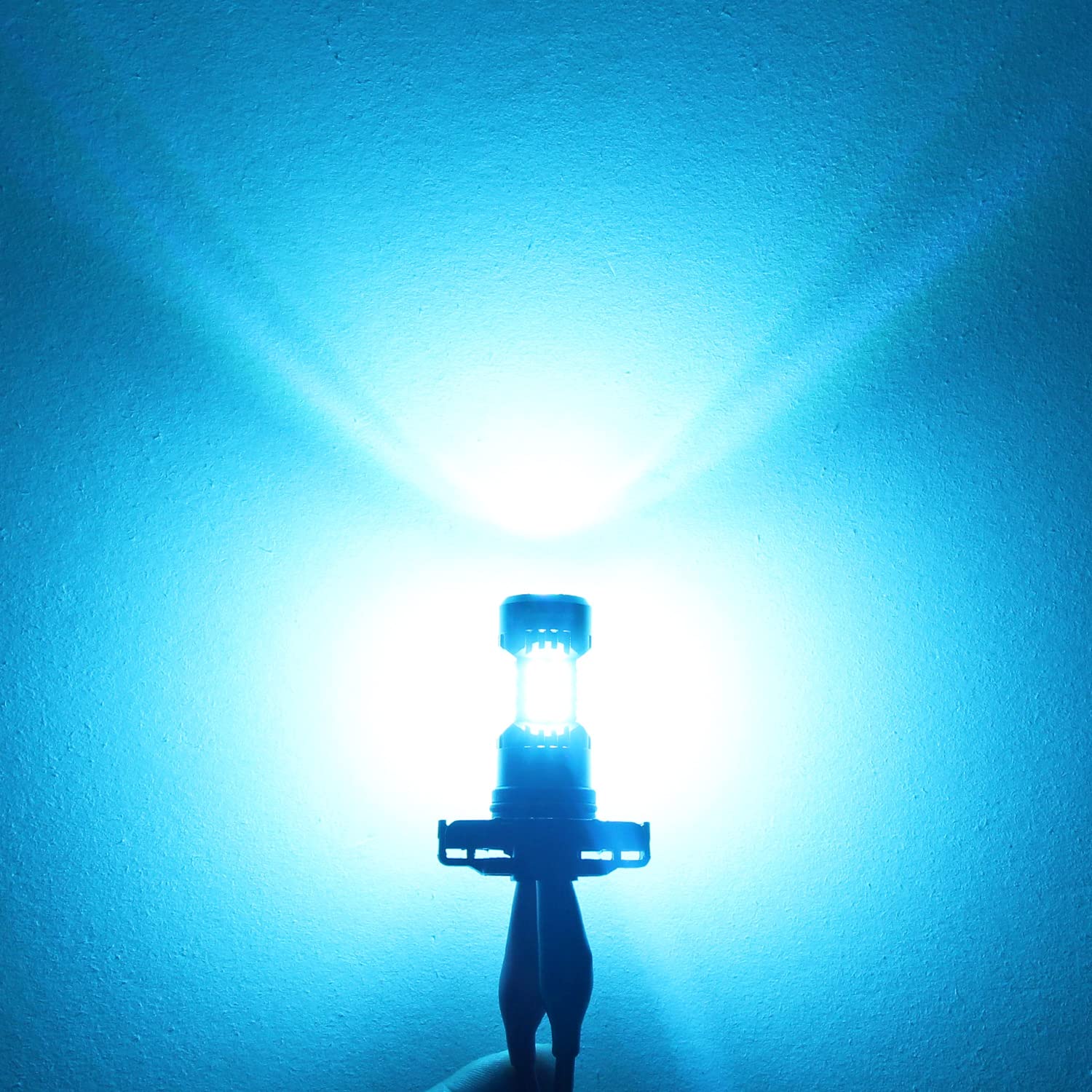 PHINLION Ice Blue LED Fog Light Bulbs, 3200 Lumens, 12V 3030 30-SMD, Pack of 2