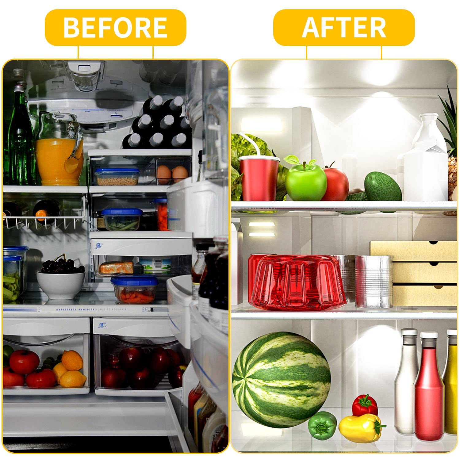 Fneiosg E26 Led 7W 60W Equivalent, Daylight White 6500K 700Lm, 25,000 Hour Lifetime, Non-Dimmable Refrigerator Light Bulb, Energ