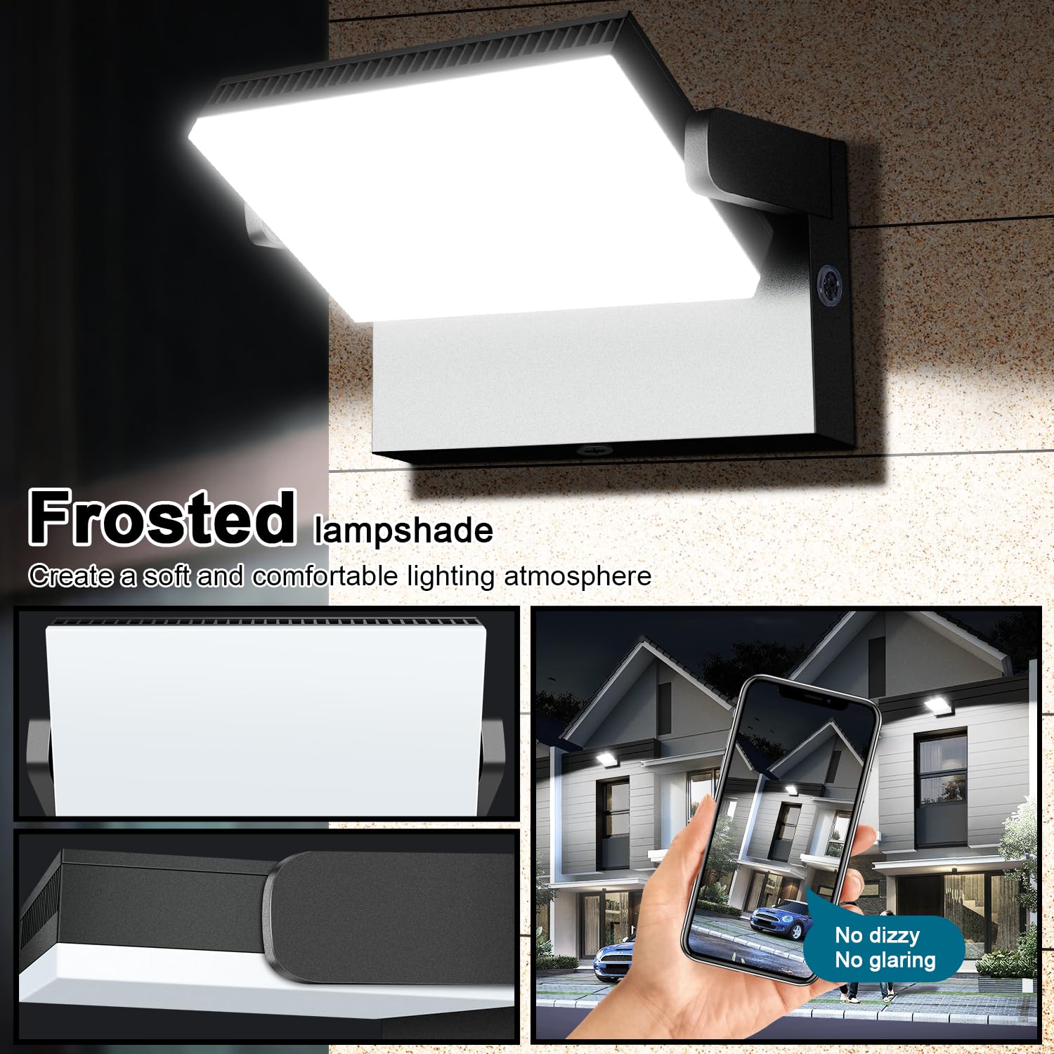 BIRITALO 120W LED Flood Light, 14200LM, 5000K Waterproof, Dusk to Dawn, 360° Rotatable, Black, Model 1380