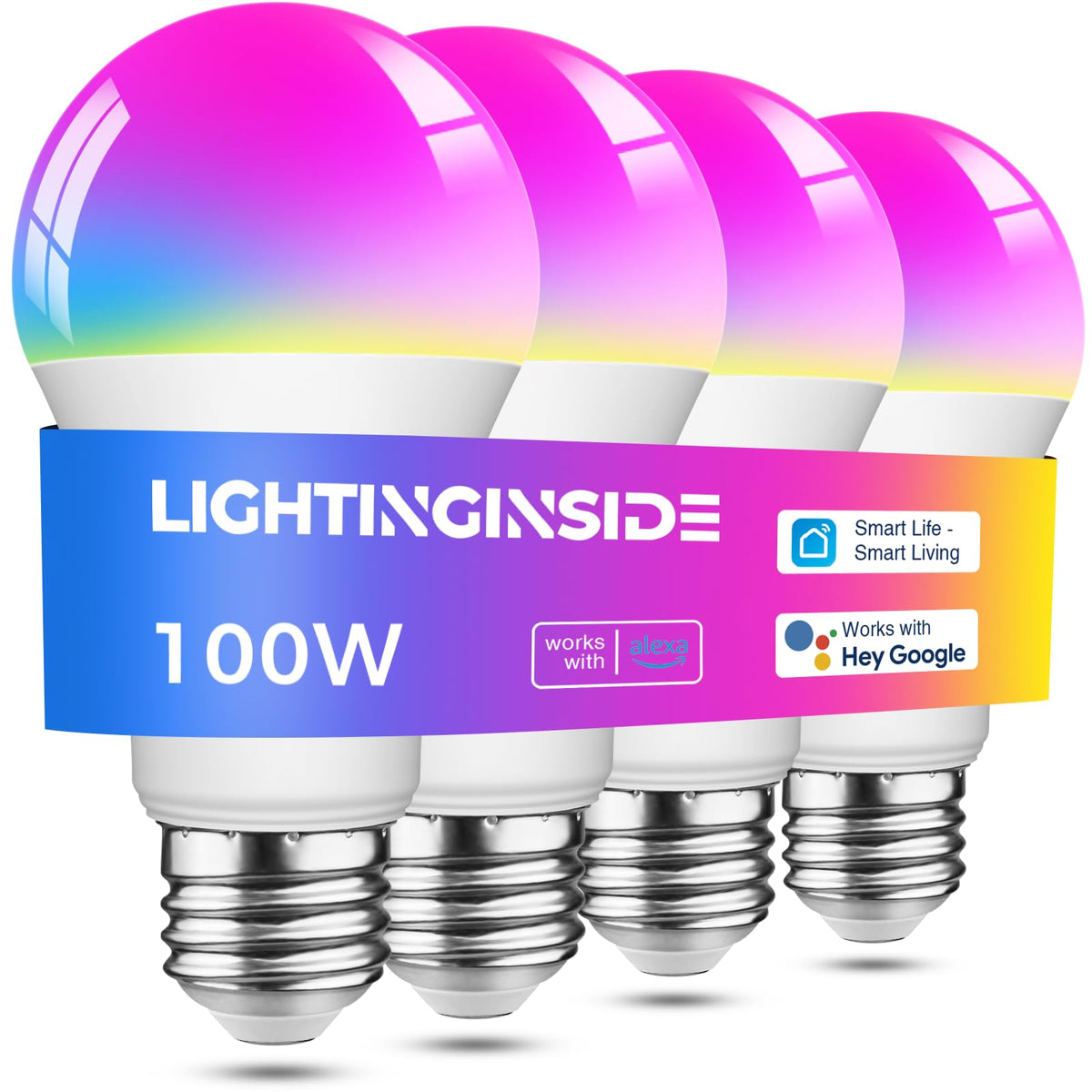 Lightinginside Smart Light Bulb 4-pack