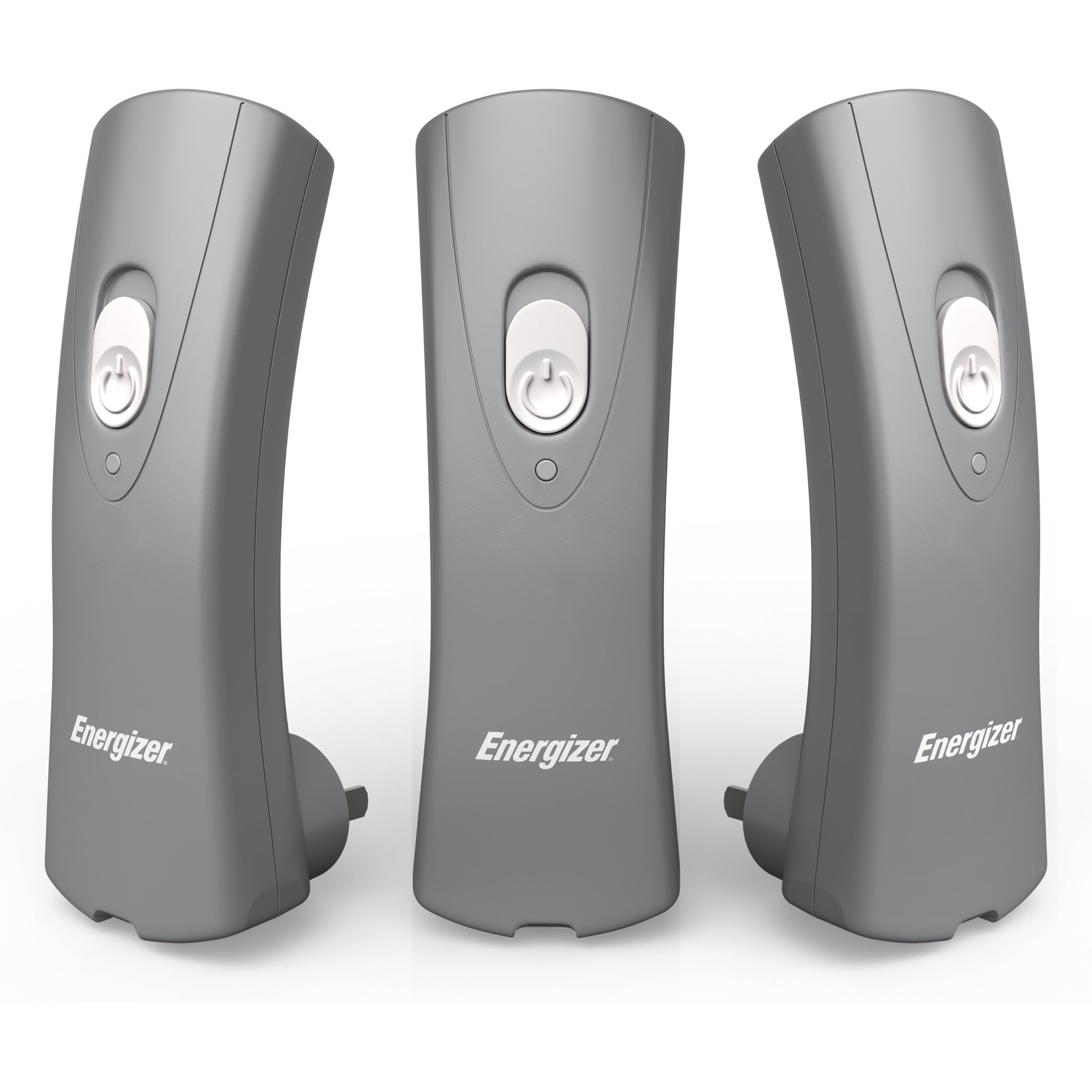 Energizer Weatheready Rechargeable Compact Handheld Light, Plug-In Rechargeable Led Light, Automatic Turn-On Emergency Flashlight, Built-In Rechargeable Battery Included, 3 Count