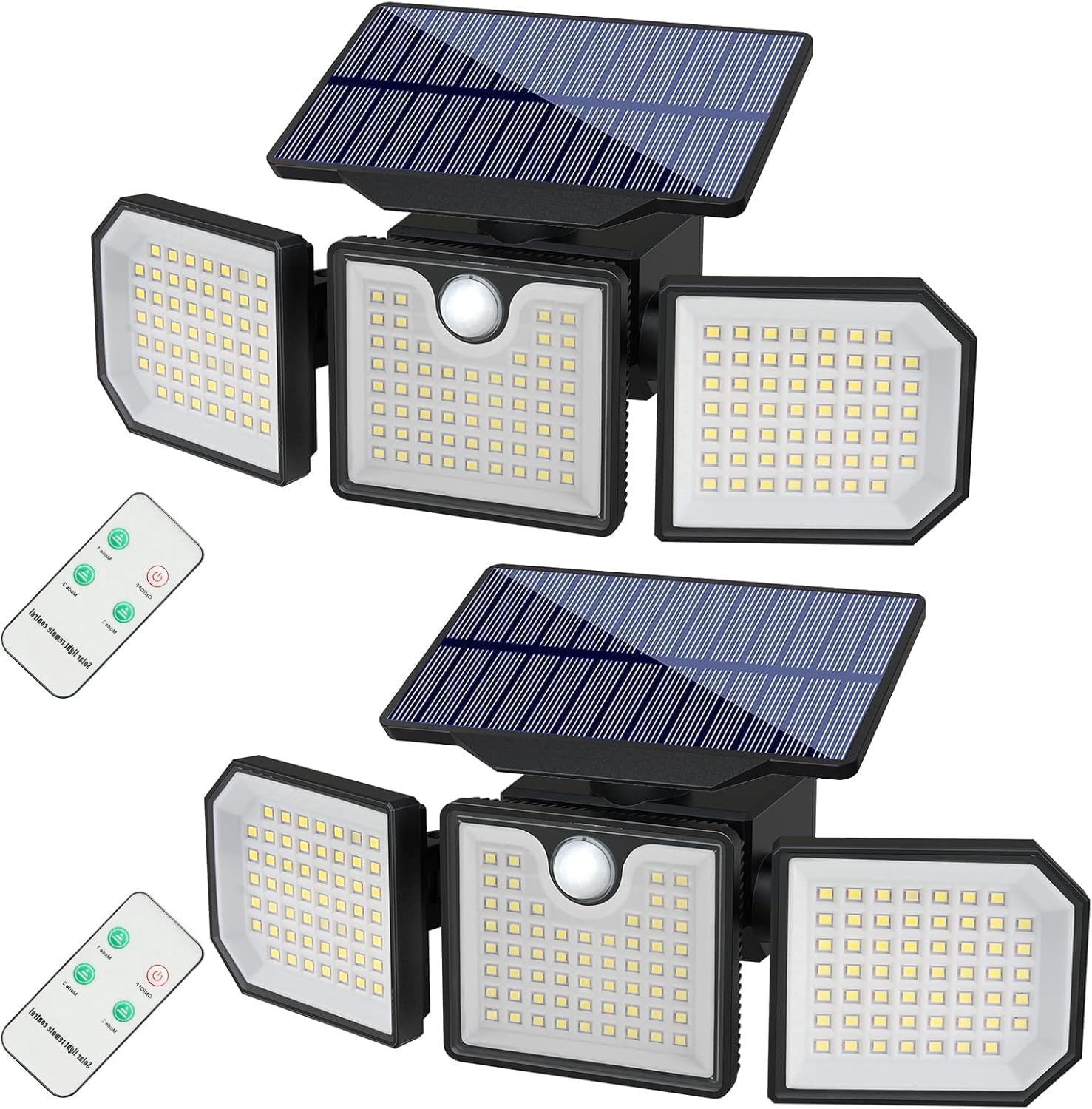 Sunenvoy Solar Lights Outdoor with Motion Sensor, 2500LM 167 LED Security Lights with Remote Control, 270? Wide Angle Flood Wall