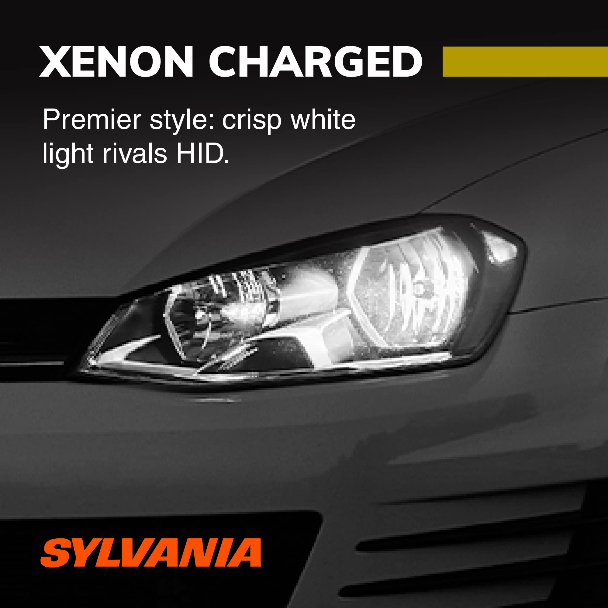SYLVANIA H13 (9008) SilverStar zXe GOLD Halogen Headlight Bulb - Bright White Light, 2 Bulbs, Model 30794