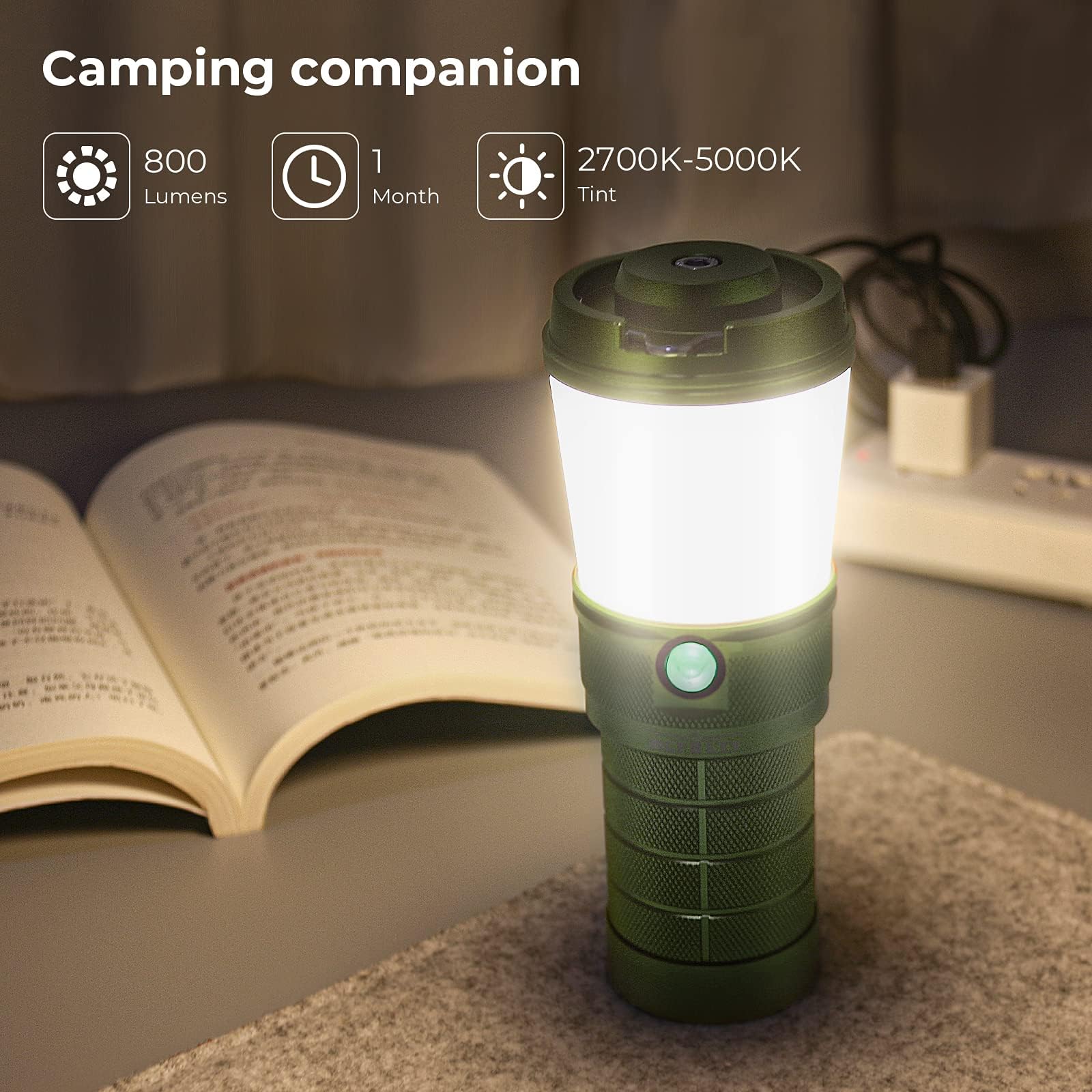 Sofirn BLF LT1 Lantern, Rechargeable Camping Waterproof Light Stepless Adjustable Color Temperature 2700K - 5000K 90 CRI, with U