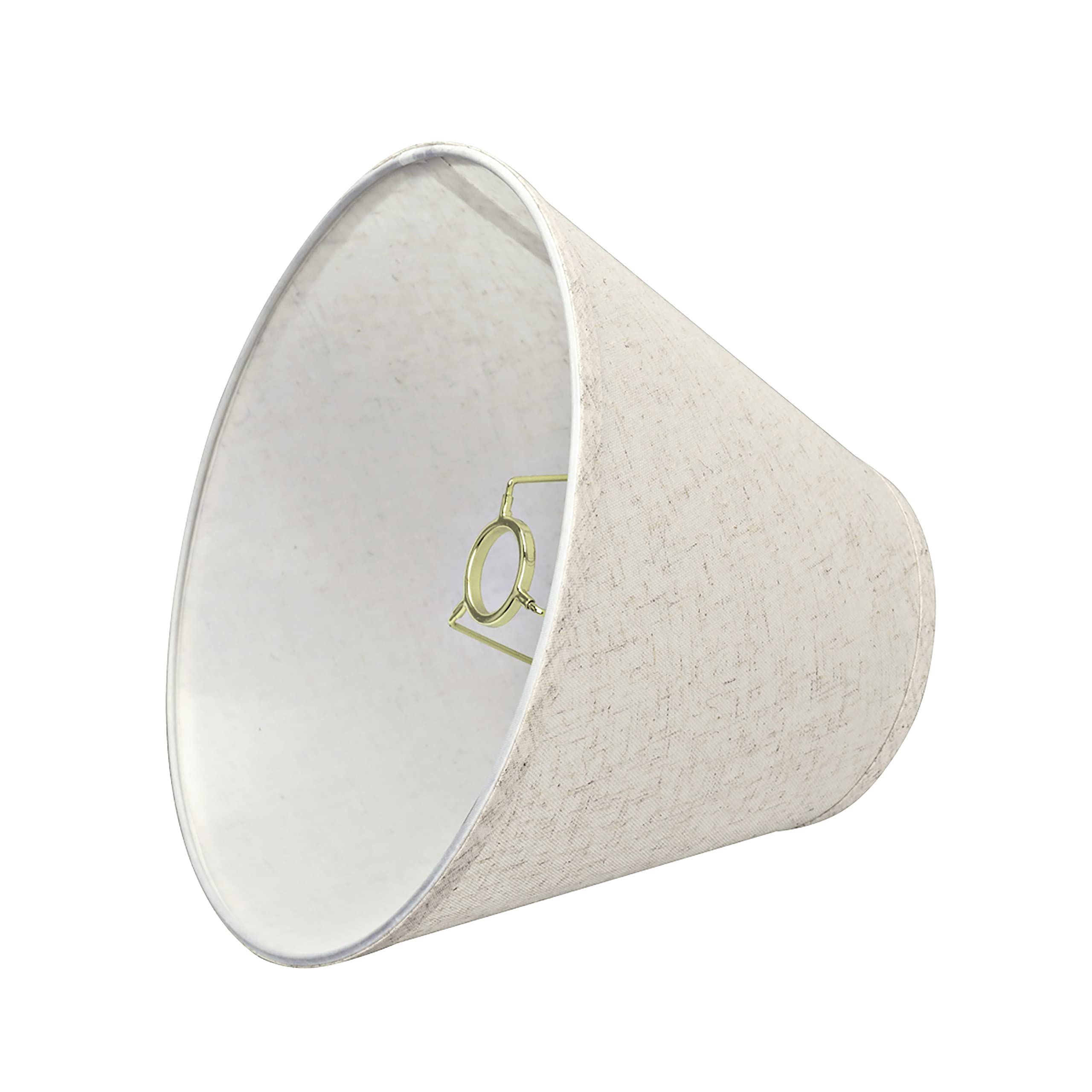 Aspen Creative 58877A Transitional Empire Shape Uno Construction Lamp Shade, Flaxen, 6&quot; Top X 12&quot; Bottom X 9&quot; Slant Height