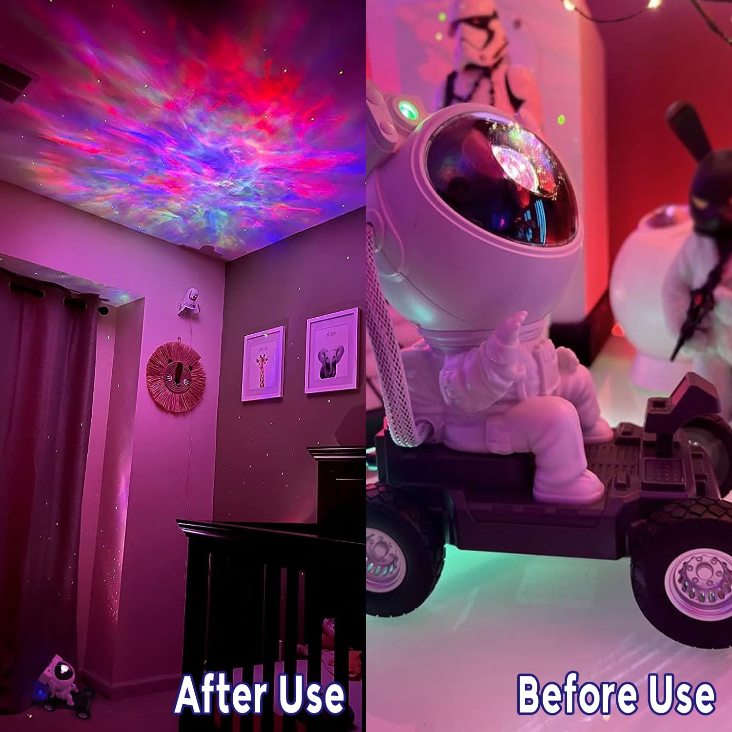 Astronaut Space Buddy 360 Star Projector - Galaxy Nebula Led Night Light & Starlight Spaceman Lamp Gift For Kids & Adults