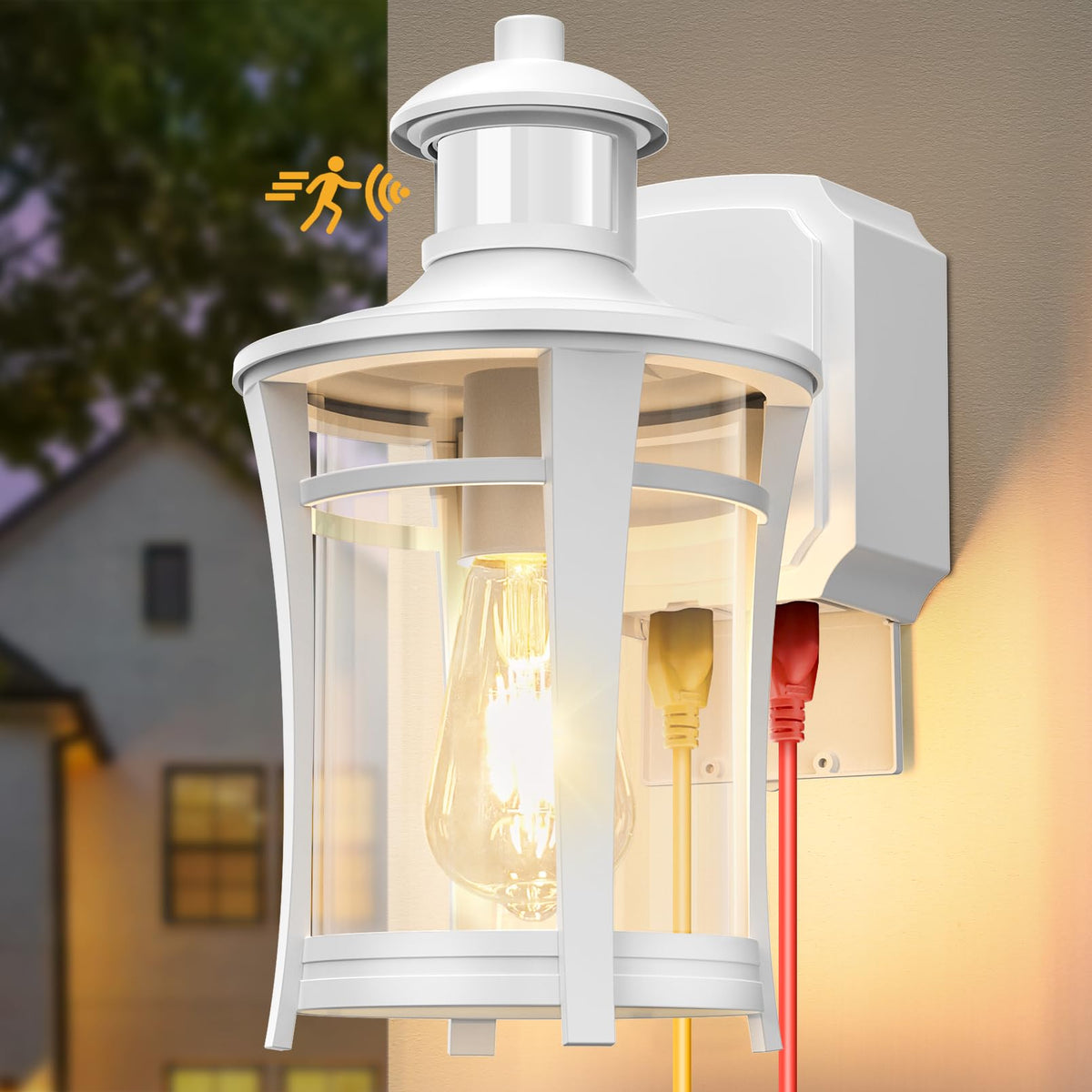 Outdoor Solar Tungsten Wall Light with Motion Sensor IP65 Waterproof LED  Safety Light for Patio Outdoor Deck Porch Barn Garage - AliExpress, image size:1200x1200