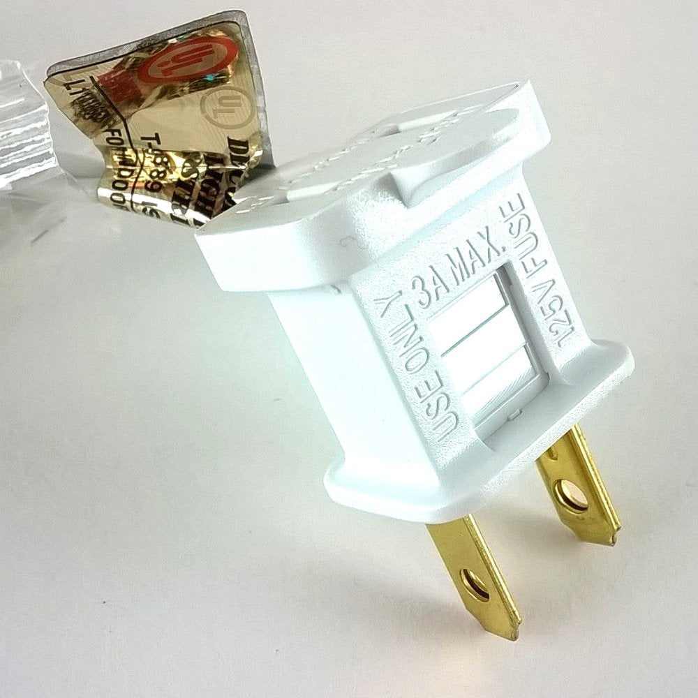 Vickerman Frosted White Mini Lights Set, 100 Count, Glass on White Wire, Model W4W1015