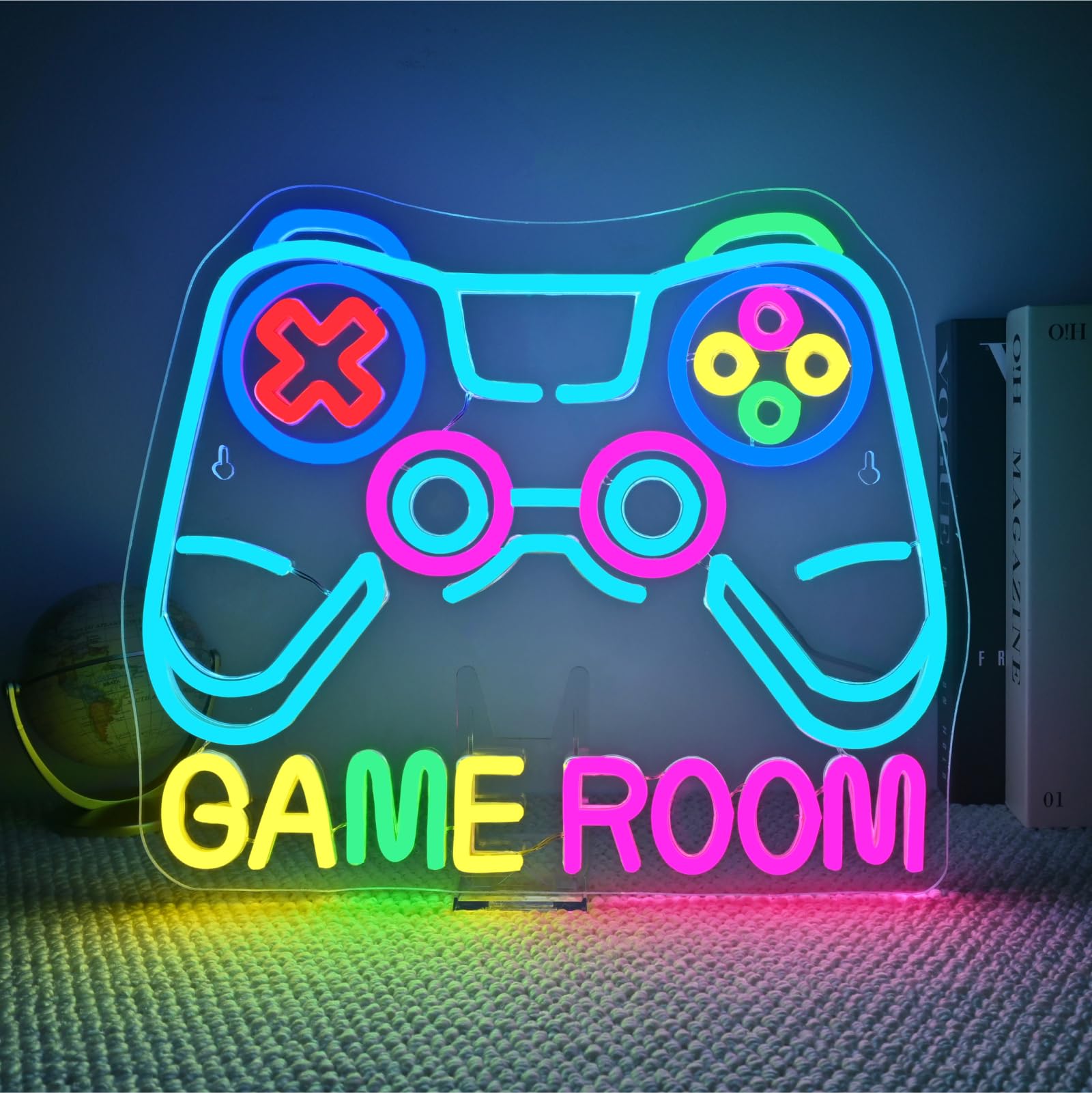 Gamerneon Game Room Neon Sign Gaming Neon Signs For Wall Decor Gameing On Led Light For Man Cave Bar Club Decor Game Players Gam