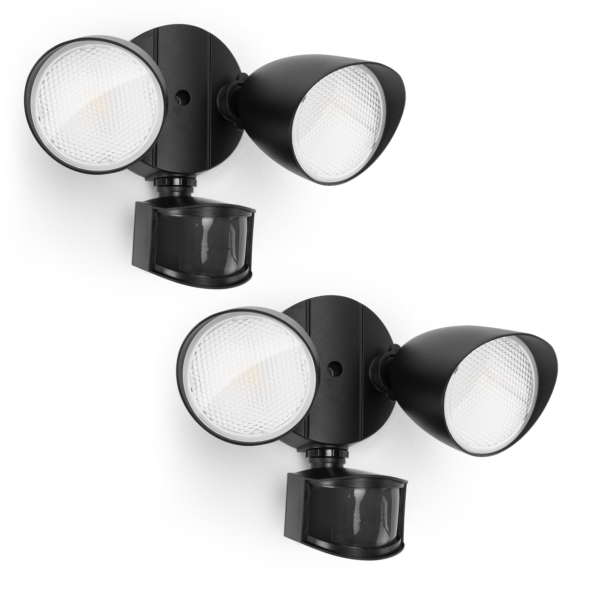 UME 2 Pack 32W 2500 Lumen LED Security Lights Motion Sensor Light Outdoor, 5000K Daylight, IP65 Waterproof, Dusk to Dawn, Motion