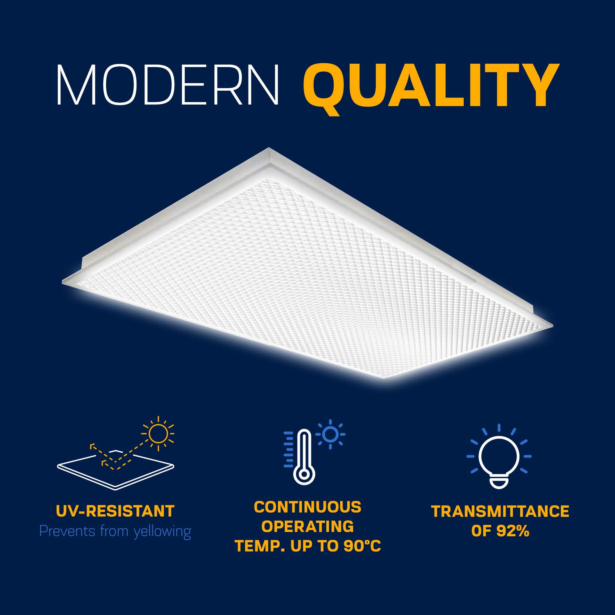 Kastlite Clear Acrylic Prismatic Lighting Panel | 23.75'' X 47.75'' | .125'' Thick Ceiling Panel | Replacement Fluorescent Light