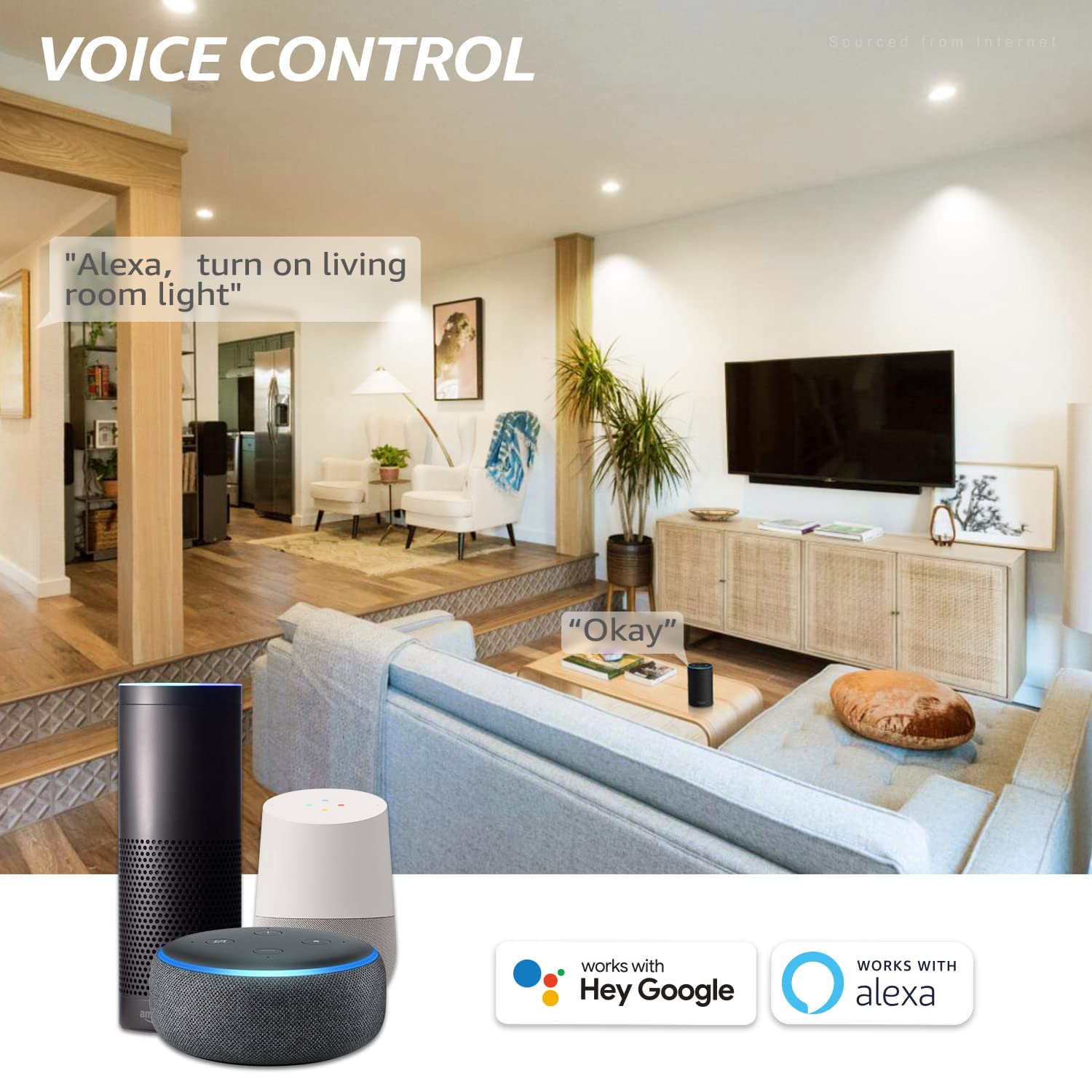 Torchstar Par30 Wifi Smart Spotlight Bulbs, Rgb Led Color Changing, Google Assistant Amazon Alexa Compatible, 60W Equivalent, 20