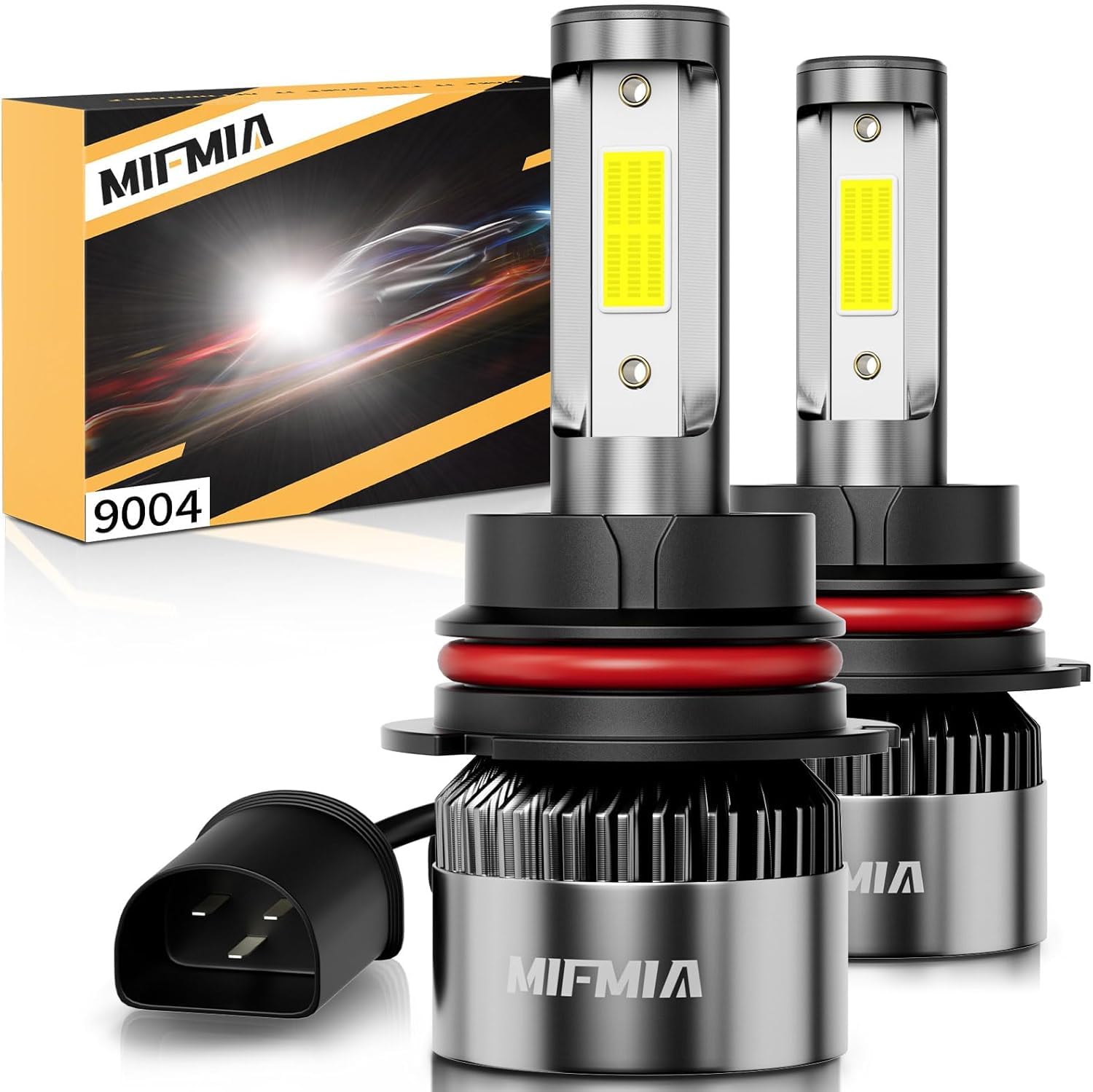 MIFMIA ????????/?????? Bulbs High and Low Beam 6500K Cool White 900% Brighter 36000LM  Plug and Play with Cooling Fan IP68 Waterproof Off Road Lights  Pack of 2