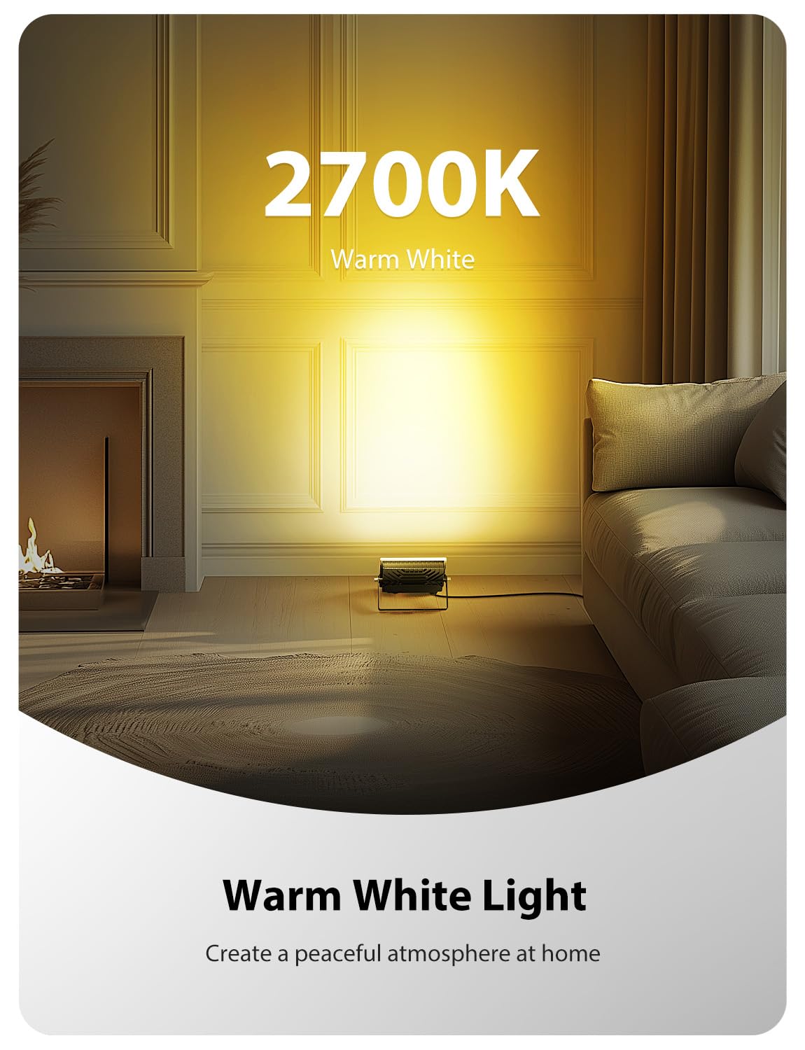 Onforu 30W RGBW LED Flood Light - Color Changing, Remote Control, 2700K Warm White, IP66, Black, Model G20RGBW, 4 Pack